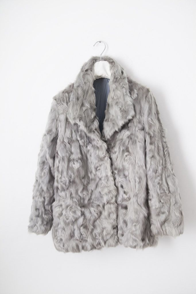 Vintage Vintage silver fur coat Size M / US 6-8 / IT 42-44 - 1 Thumbnail