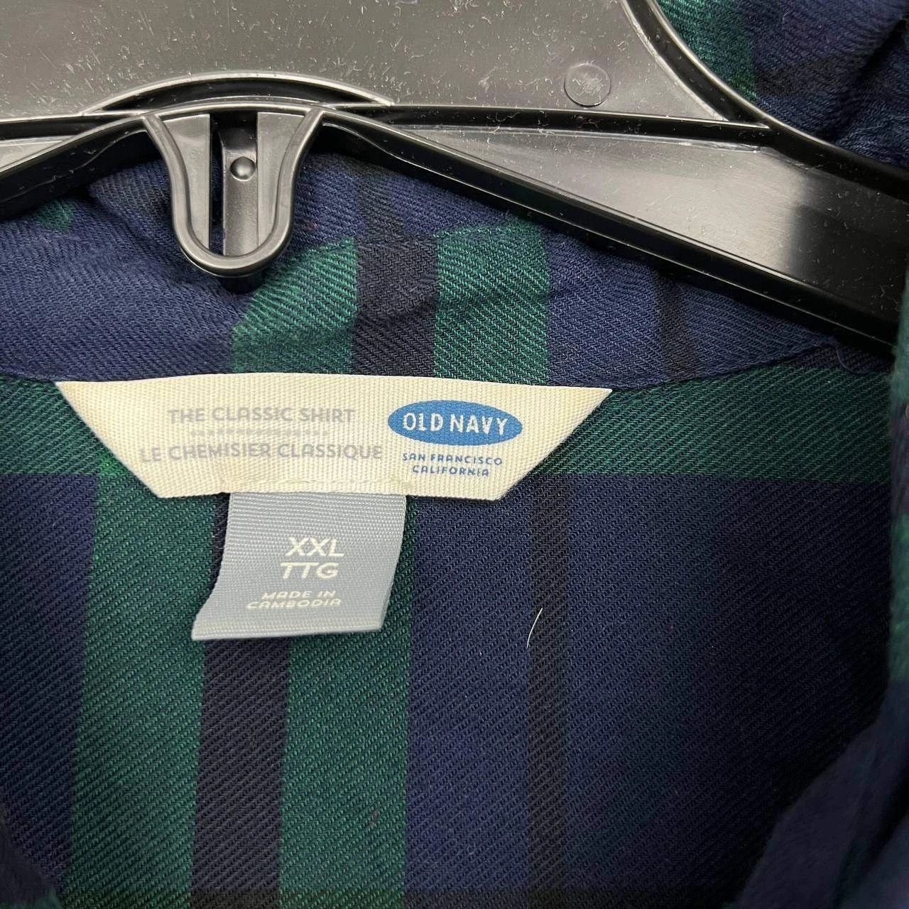 Old Navy Old Navy Button Up Shirt Men Flannel Collared Cotton 2XL Size US XXL / EU 58 / 5 - 6 Thumbnail