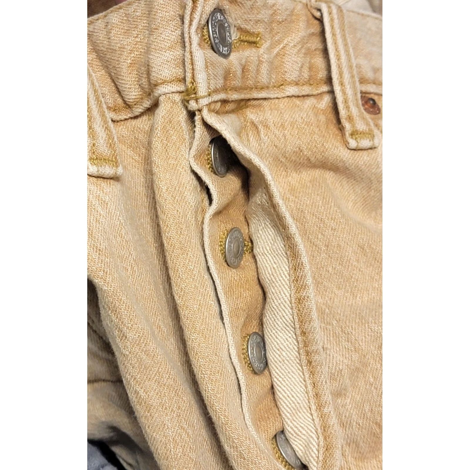 Levi's Levi's 501 White Oak Cone Denim Jeans 32x29 Button Fly Brown Denim Straight Leg Regular Mens Jeans Size US 32 / EU 48 - 7 Thumbnail