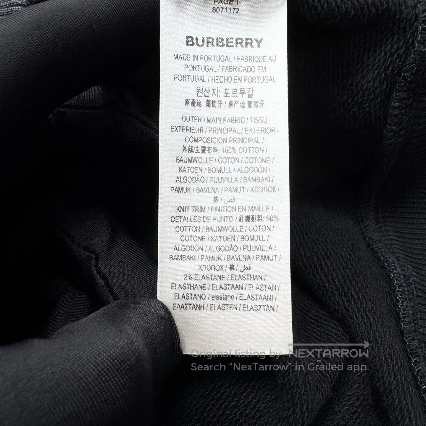 Burberry Burberry Water-washed Black Checkered Chessboard Pattern B Size US S / EU 44-46 / 1 - 5 Thumbnail