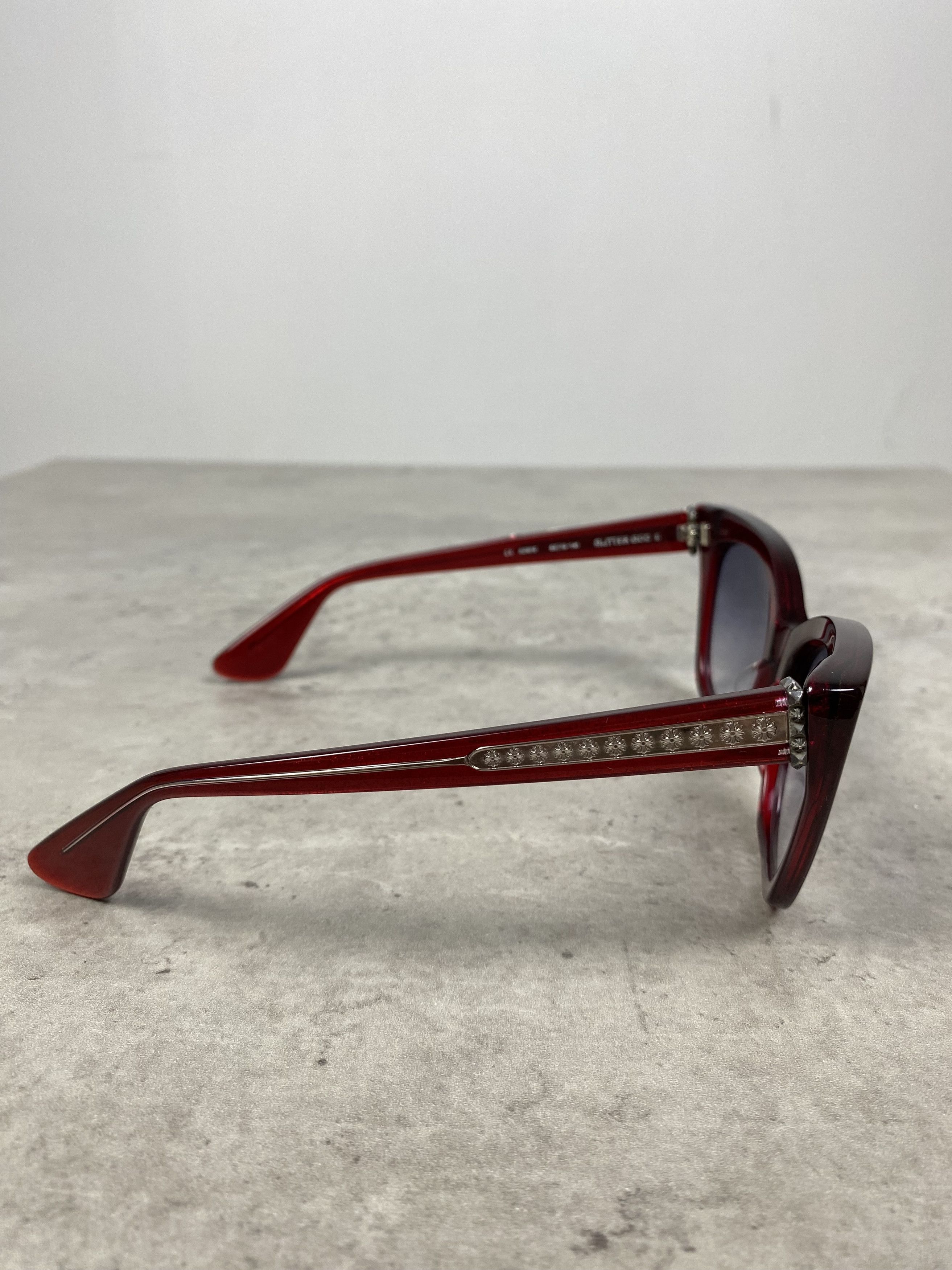 Chrome Hearts Chrome Hearts GLITTER GOO II RCRYS Sunglasses Red Size ONE SIZE - 4 Thumbnail
