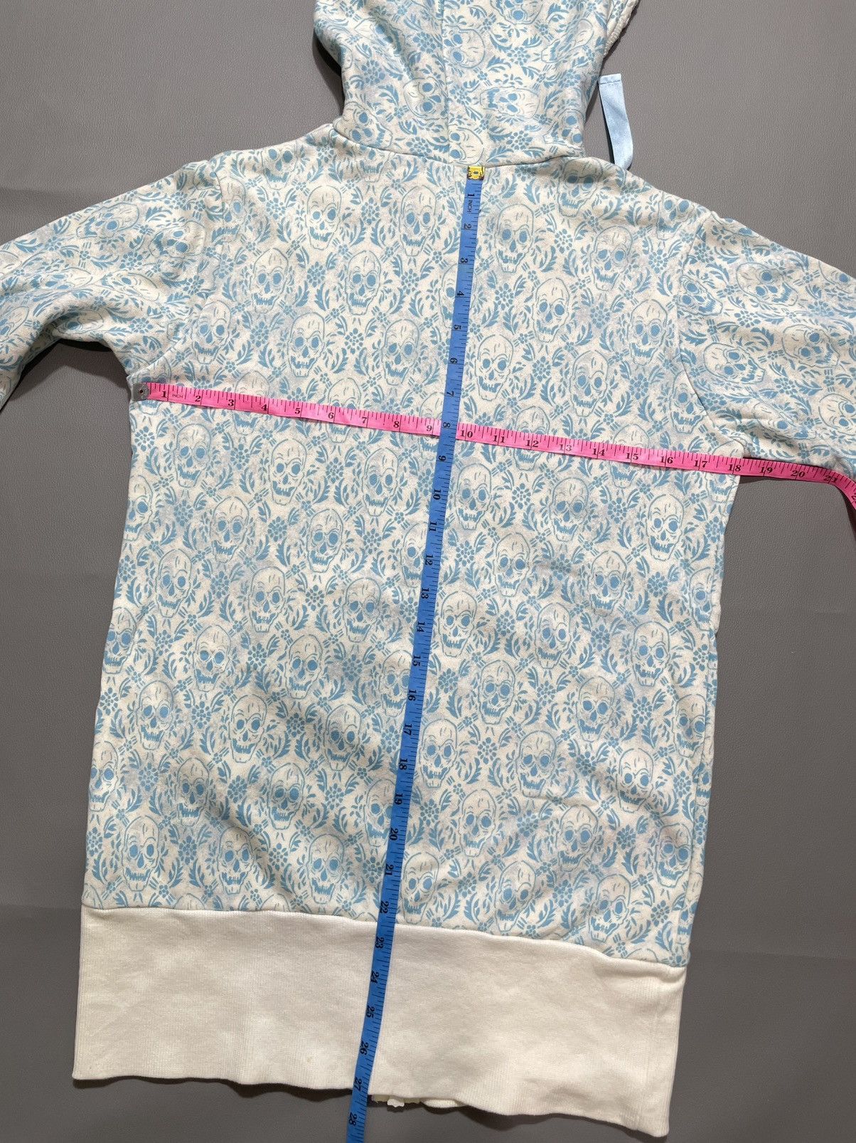 Hysteric Glamour Japanese Flower Lace Up Poem Skull Hoodie Size M / US 6-8 / IT 42-44 - 6 Thumbnail