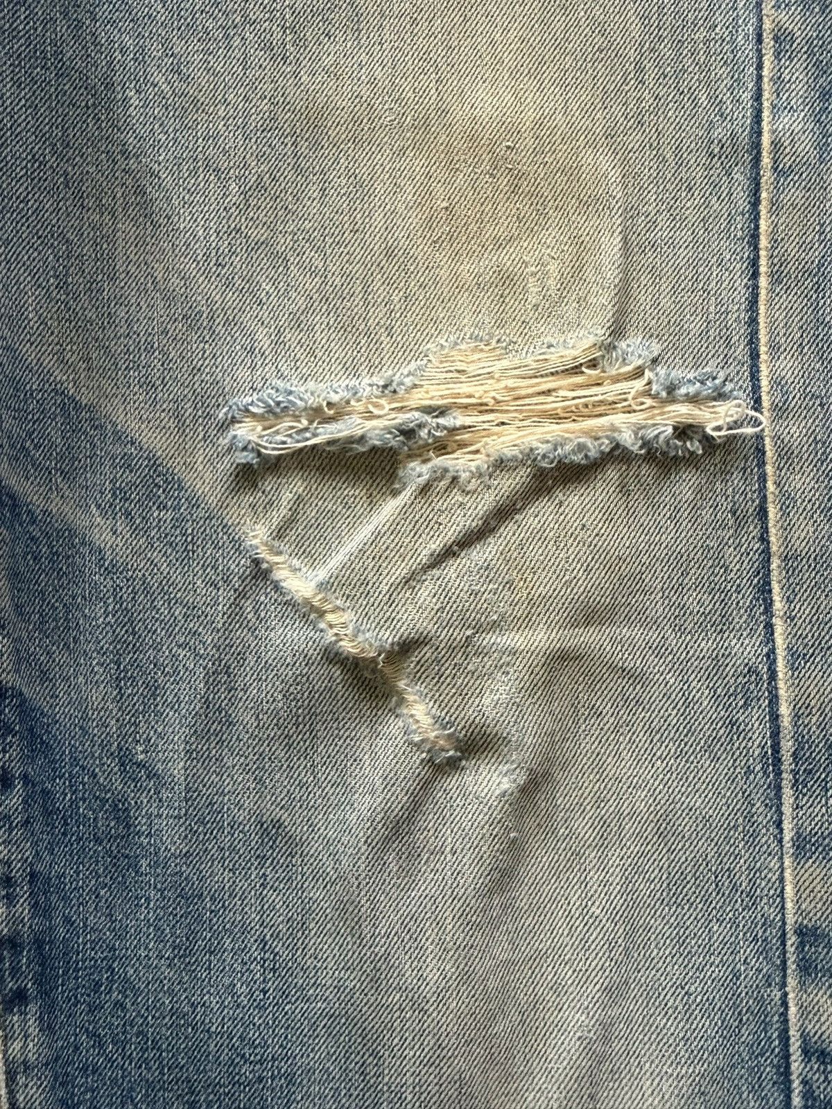 Levi's Vintage 90s Levis 701XX Big E Selvedge Buckle Back Jeans Size US 30 / EU 46 - 3 Thumbnail