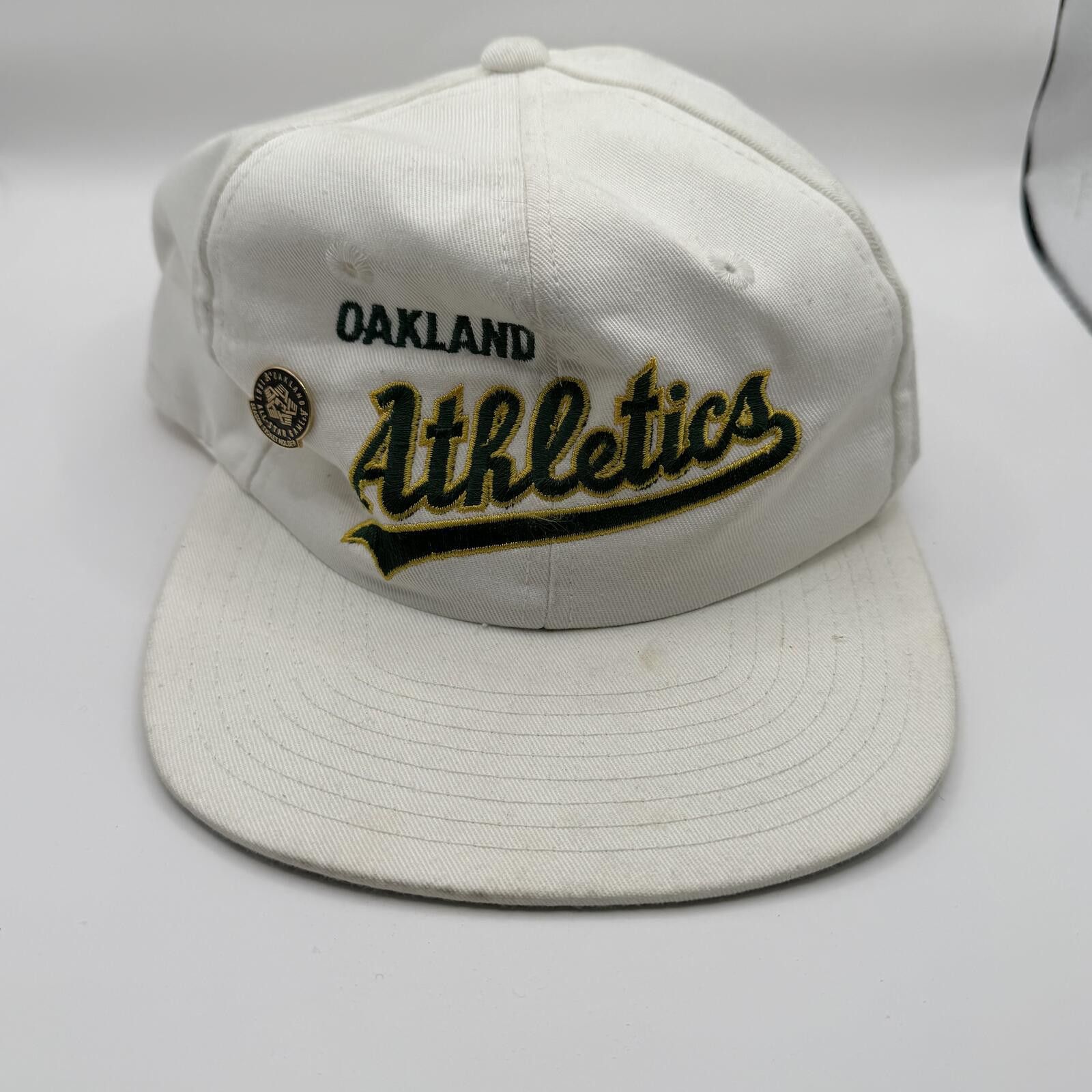 New Era MLB Hat White VTG Oakland A's Twins Snapback Size ONE SIZE - 1 Thumbnail