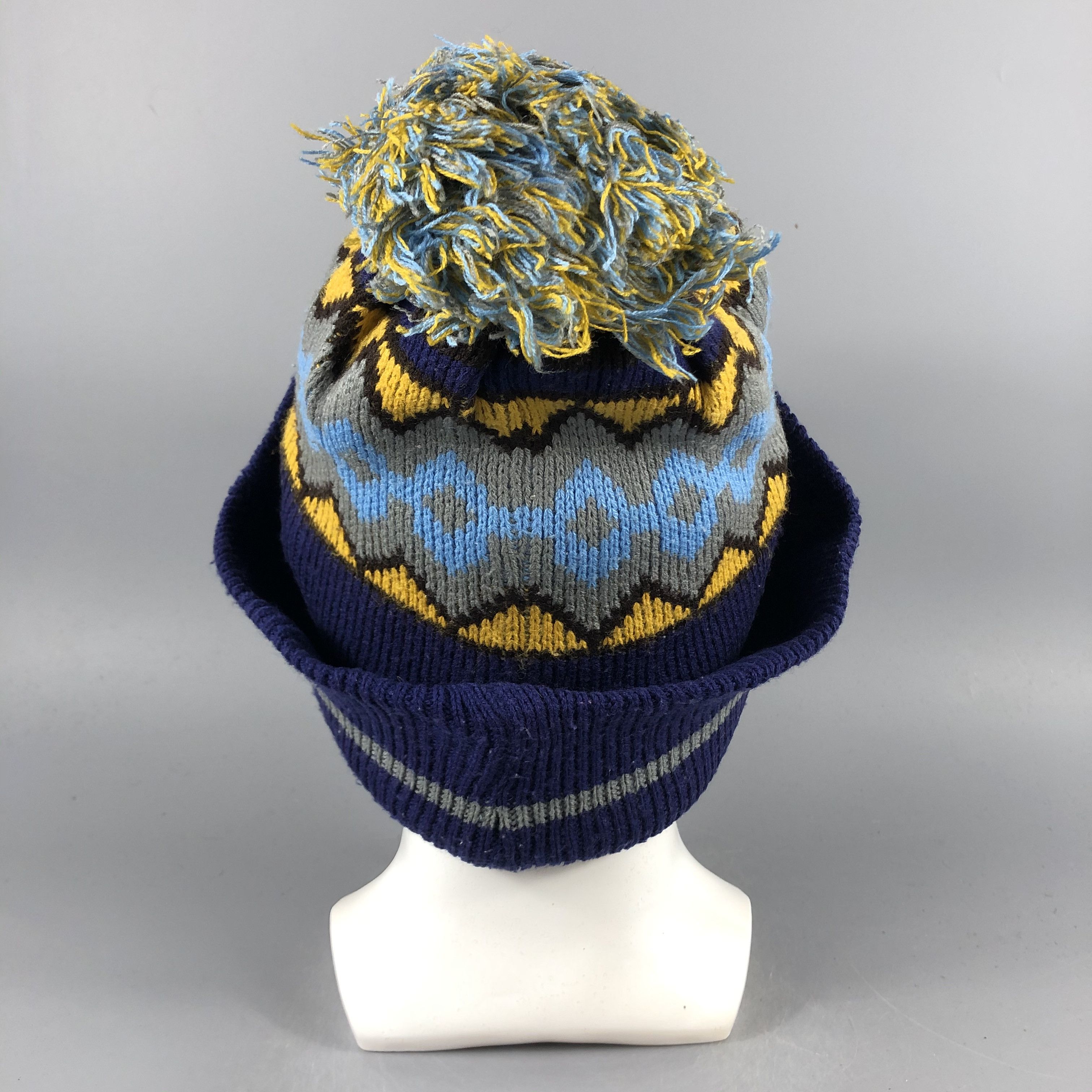 Japanese Brand × Vintage Japanese Brand Fair Isle Beanie Snow Hat Snow Cap -D1201 Size ONE SIZE - 3 Thumbnail
