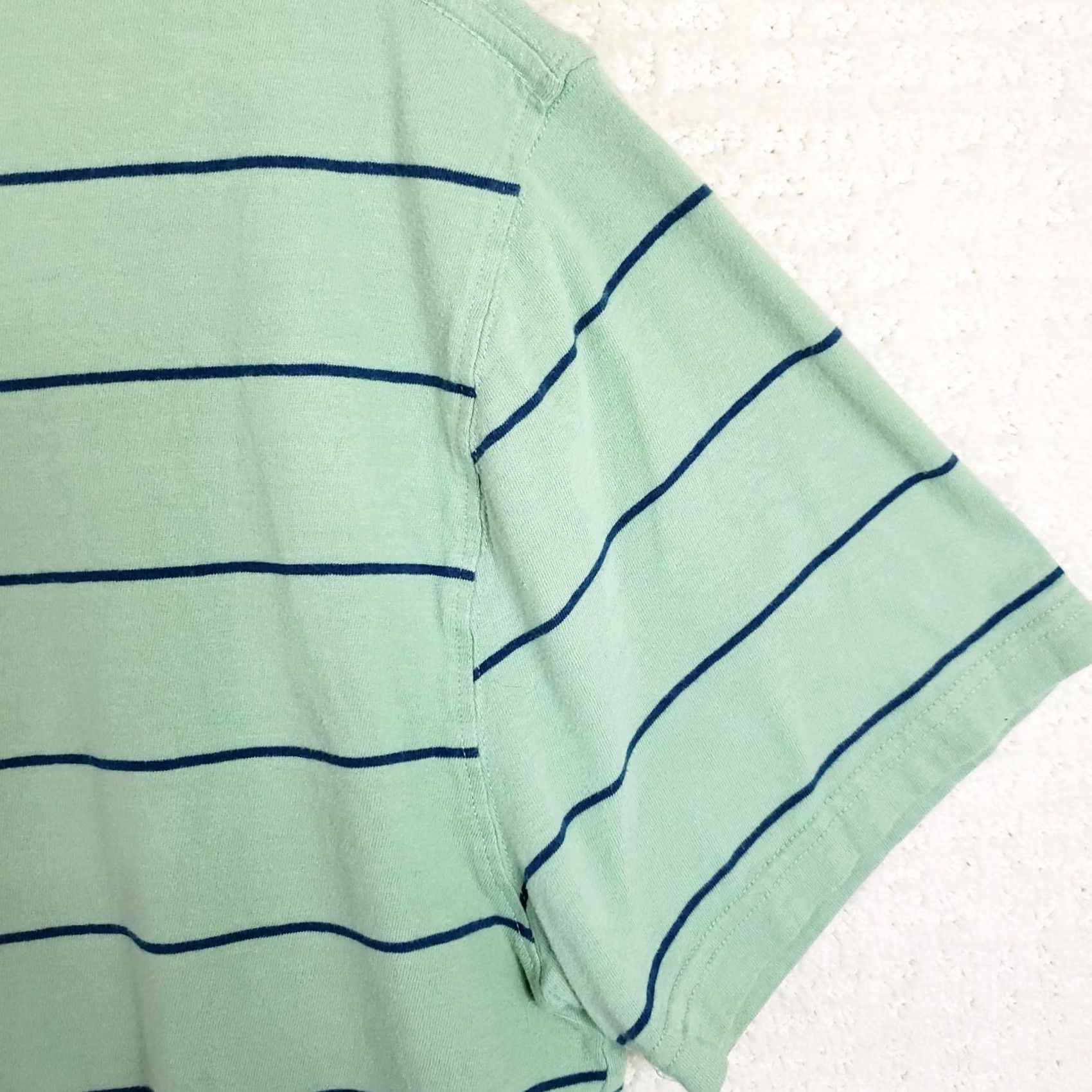 Jockey Jockey Men's L Green Navy Striped Tee Short Sleeve T-shirt Size US L / EU 52-54 / 3 - 6 Thumbnail