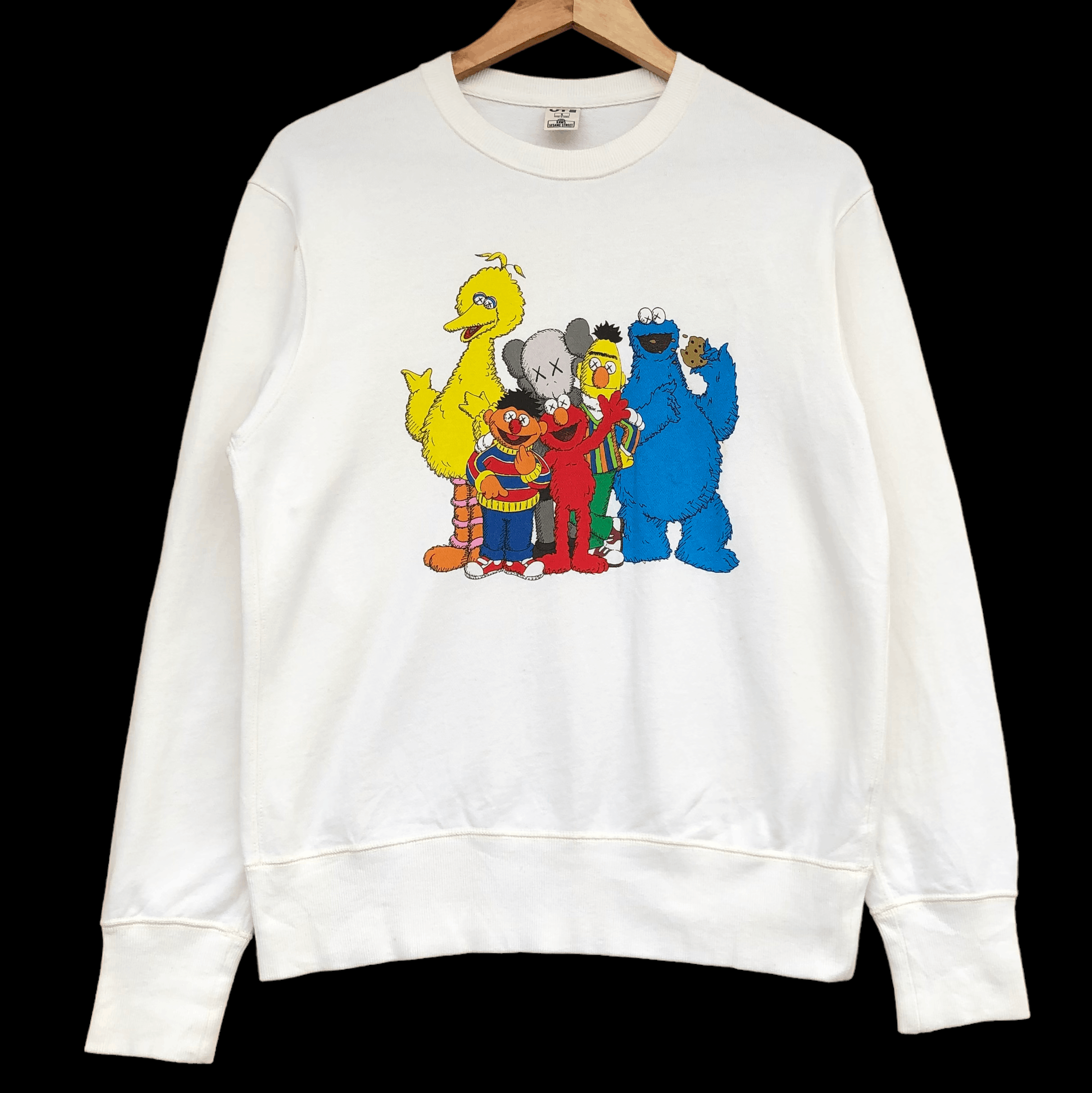 Hype Kaws Streetwear Kaws X Sesame Street Crewneck Grailed