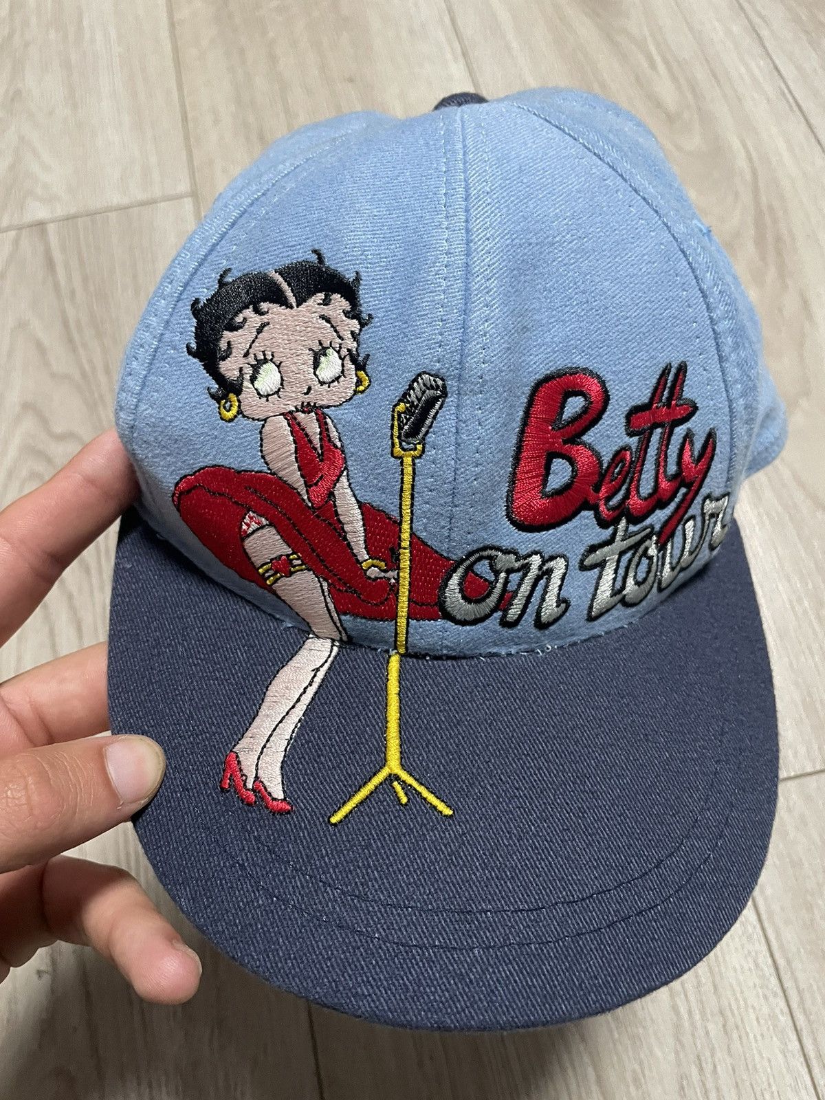 Vintage Vintage 90s Betty Boop On Tour Rare Cap Y2K Biker Hat Movie Size ONE SIZE - 6 Thumbnail