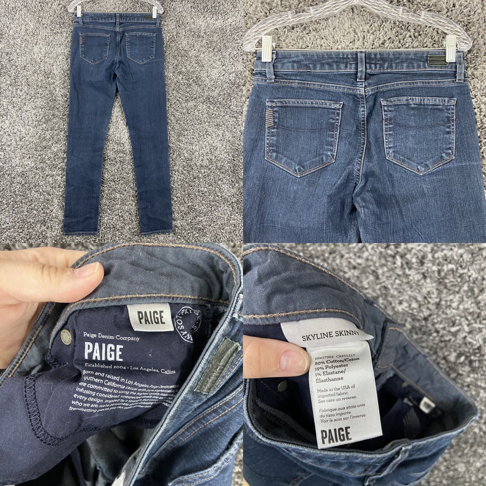 Paige VINTAGE? Note: Paige Skyline Skinny Jeans Women’s 28 Size 28" / US 6 / IT 42 - 8 Thumbnail