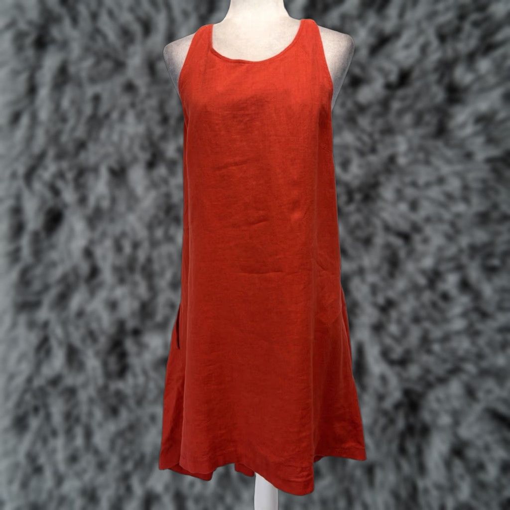 chinese dress ladies Banana Republic Women's Linen Maxi Dress Red/Orange