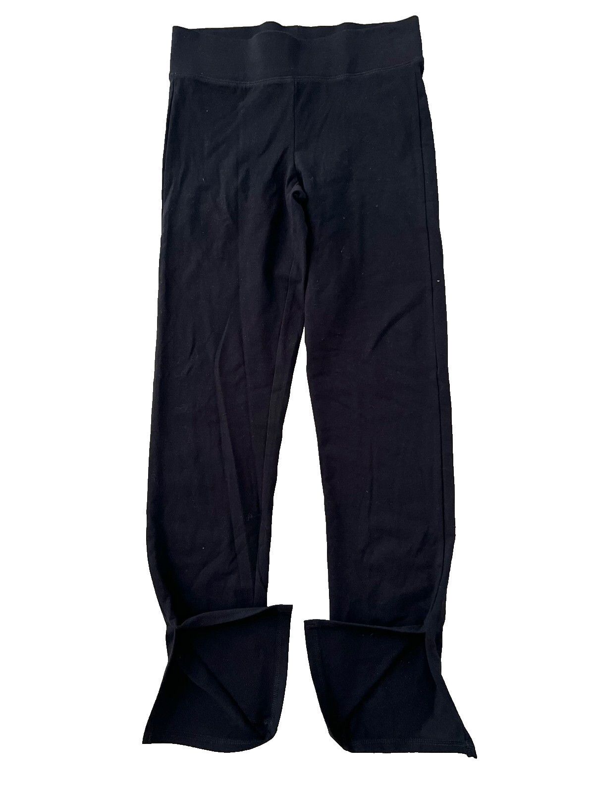 Other HUE U23568 Black Out Cotton Jazz Slit Pant ( S ) Size 27" / US 4 / IT 40 - 3 Thumbnail