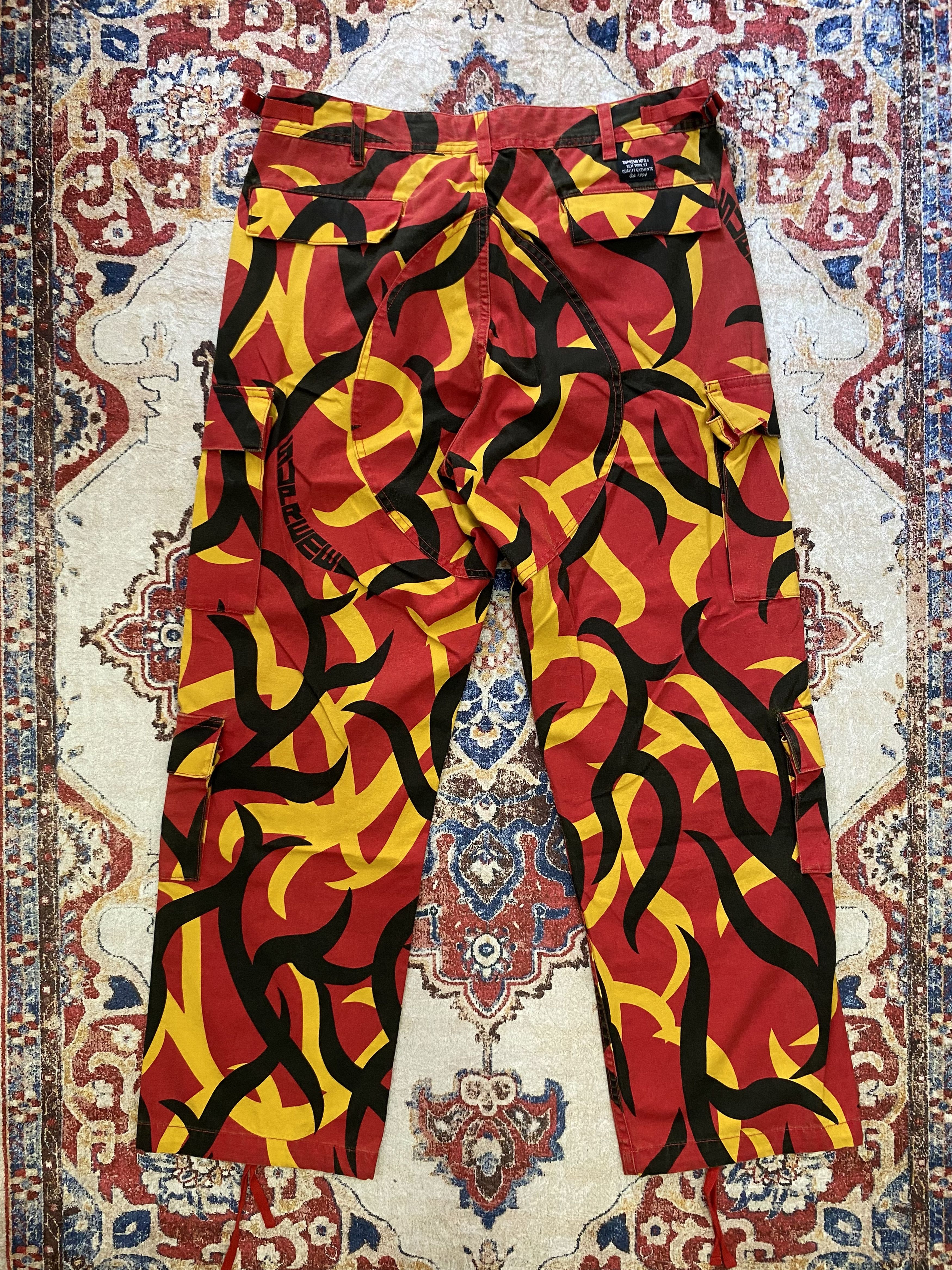 Supreme Supreme FW19 Tribal Cargo Pant - Red Size US 32 / EU 48 - 2 Thumbnail