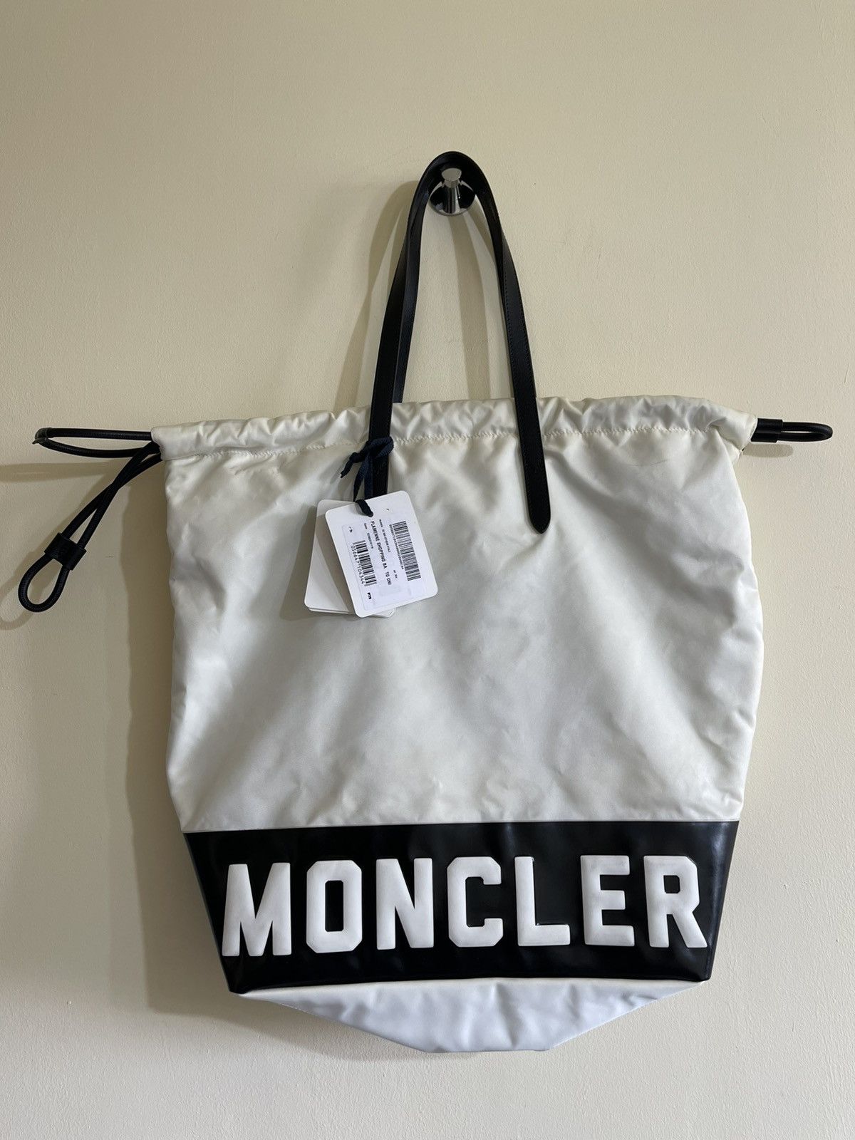 Moncler Moncler Flamenne Tote leather shopping bag embossed luxury Size ONE SIZE - 9 Thumbnail