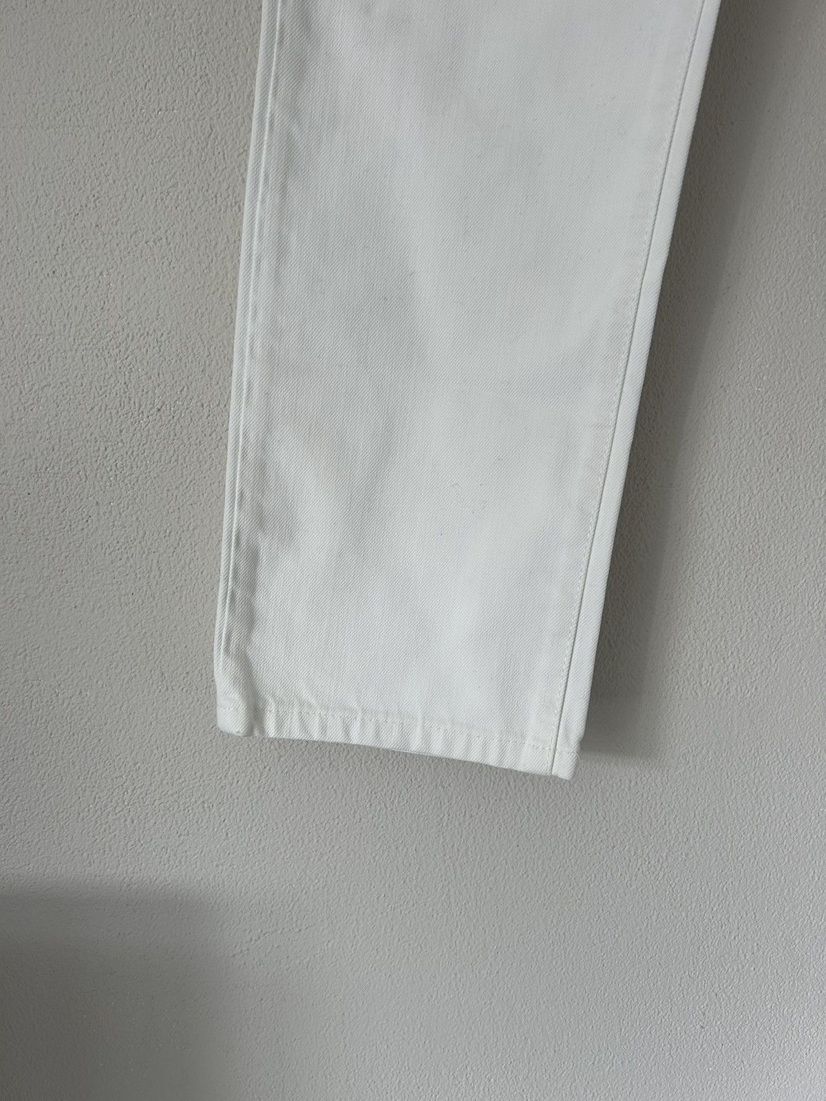 Saint Laurent Paris White Distressed D18 M/SL-LW Jeans Size US 33 - 4 Thumbnail