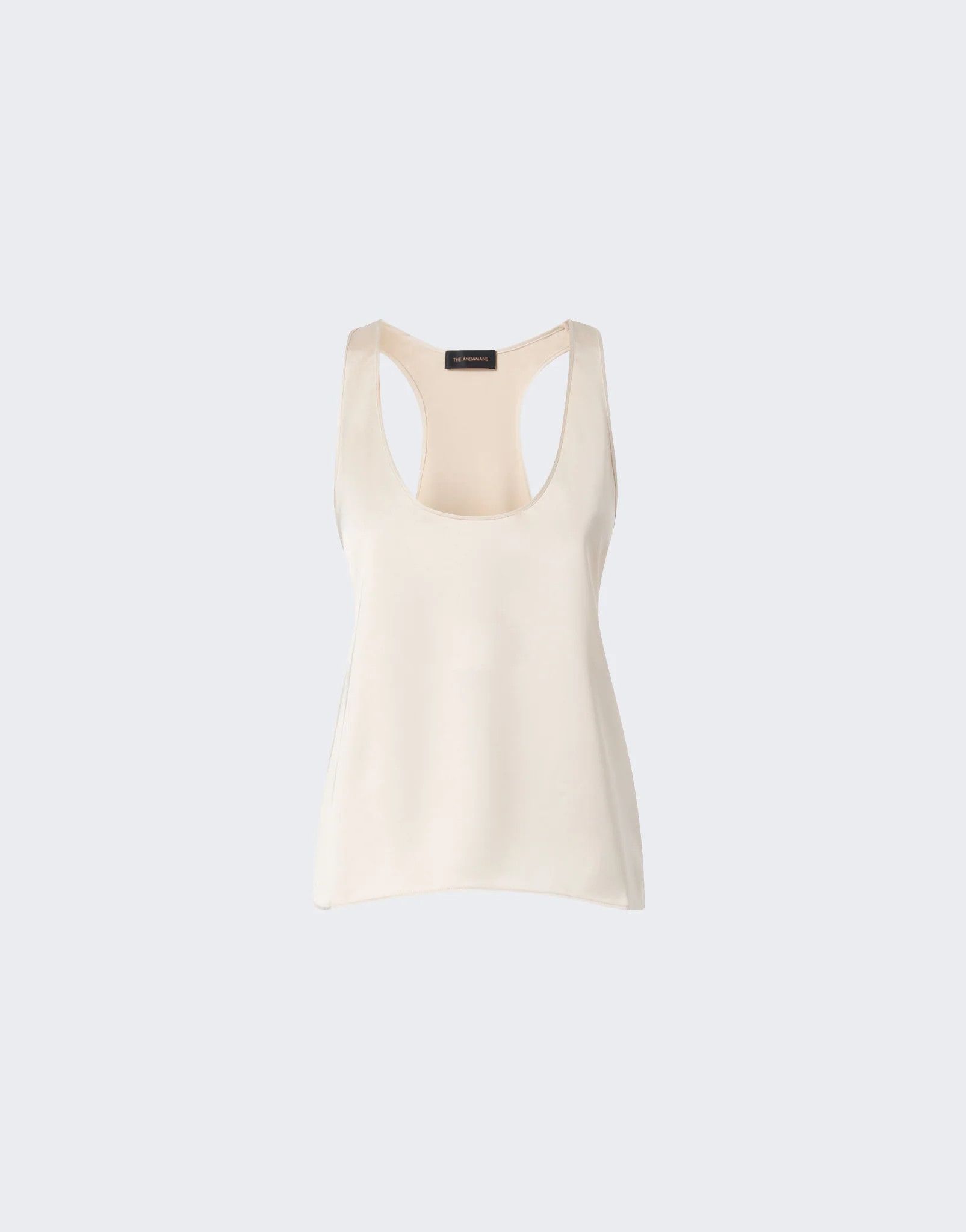 THE ANDAMANE o1s22i1n1024 Pure Satin Top in White Size S / US 4 / IT 40 - 1 Thumbnail