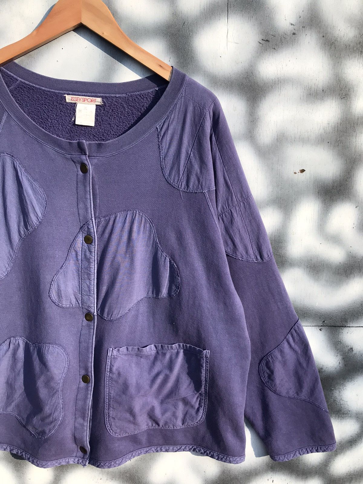 Issey Miyake × Vintage Vintage 80s Issey sport cow snap button sweatshirt Size US L / EU 52-54 / 3 - 2 Thumbnail