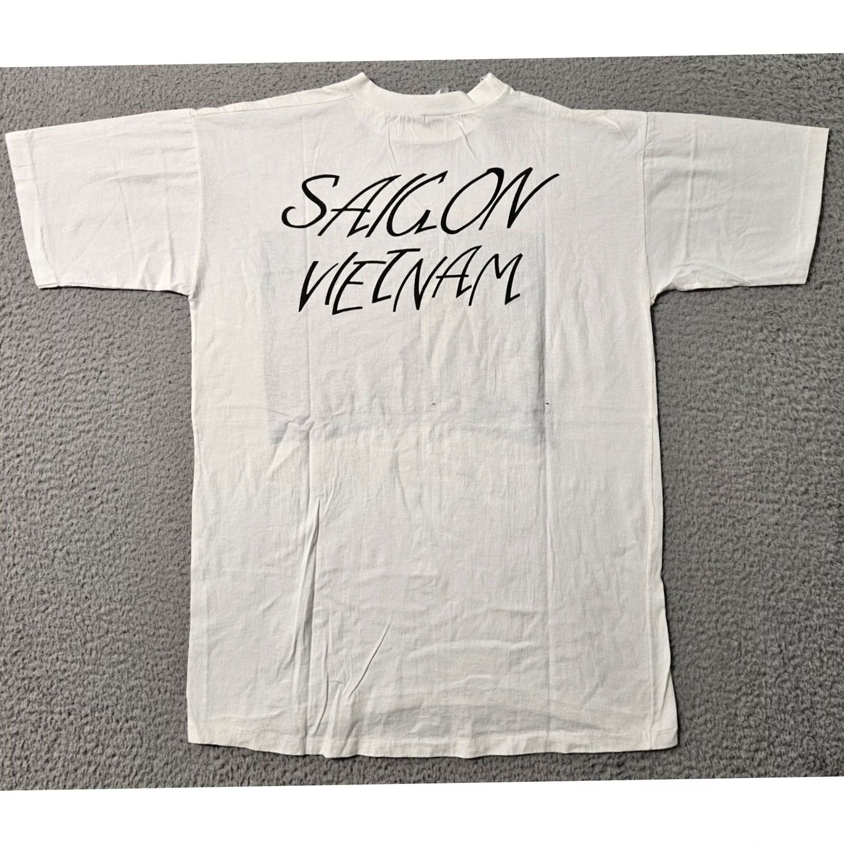 Vintage VINTAGE Good Morning Vietnam Saigon White T Shirt Movie Promo 70s Short Sleeve Mens M White 70s Size US M / EU 48-50 / 2 - 2 Thumbnail
