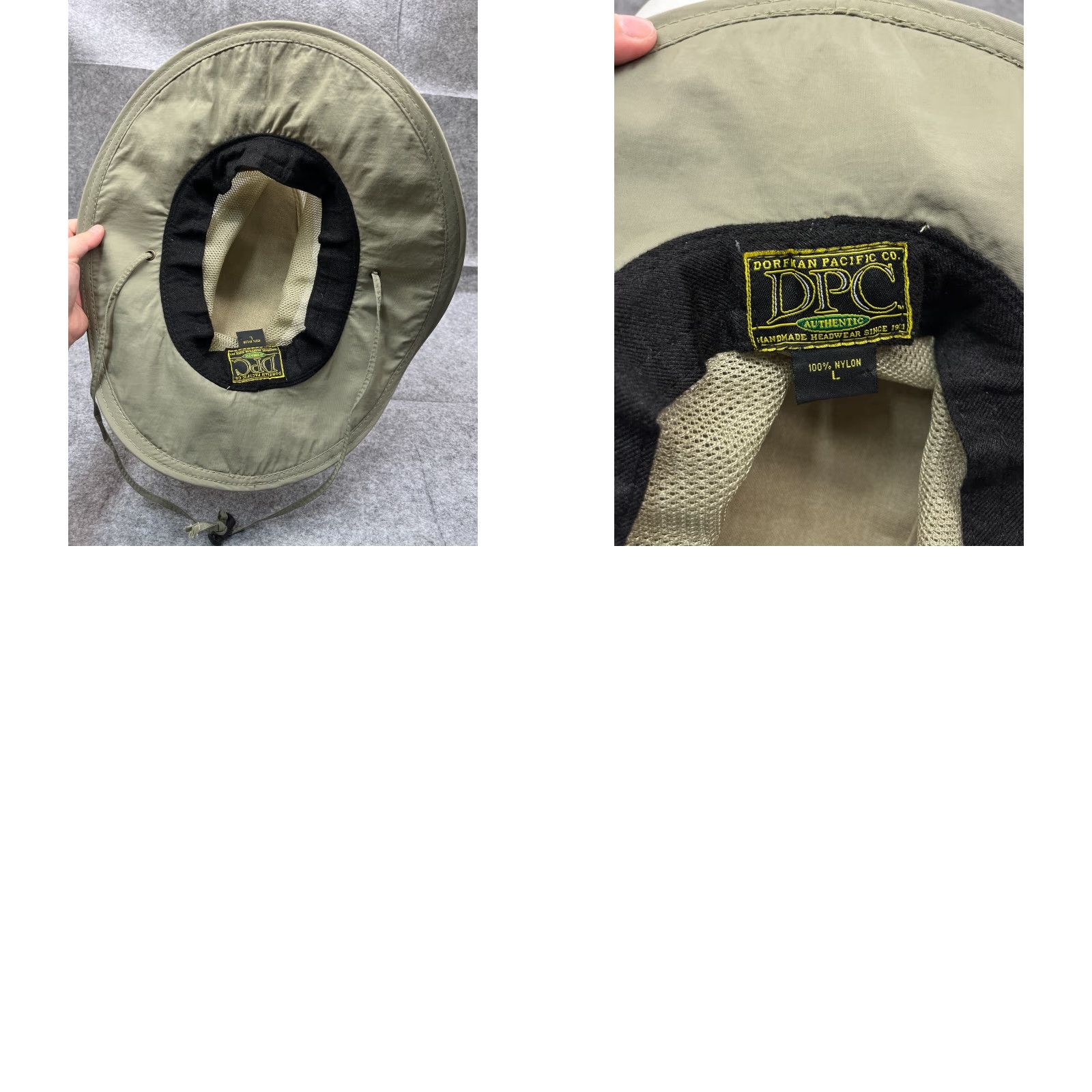 Vintage Dorfman Pacific Bucket Hat Adult Large Green 100% Nylon Adjustable Lightweight Breathable Travel Camping Fishing Hat/Cap Mens Size ONE SIZE - 9 Thumbnail