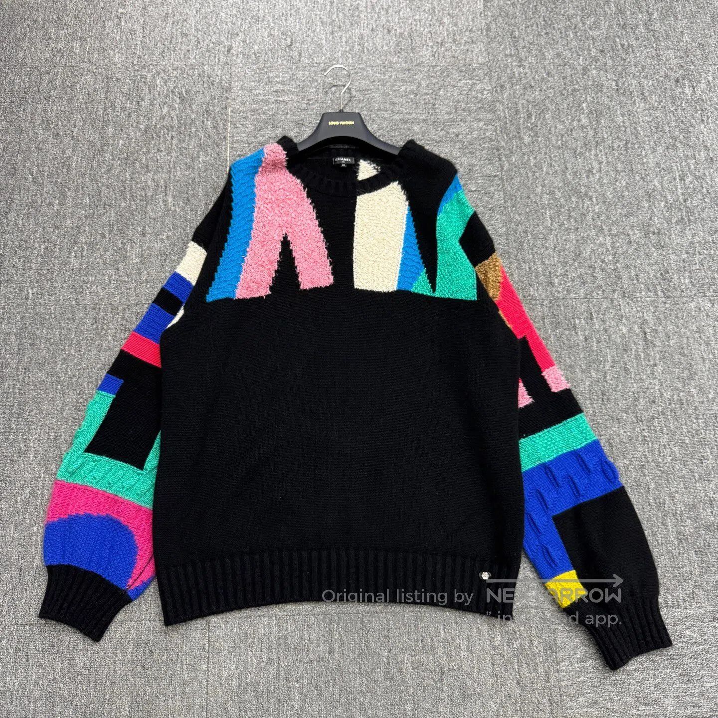 Chanel Chanel Egyptian-style geometric pattern jacquard sweater| Size US L / EU 52-54 / 3 - 1 Thumbnail