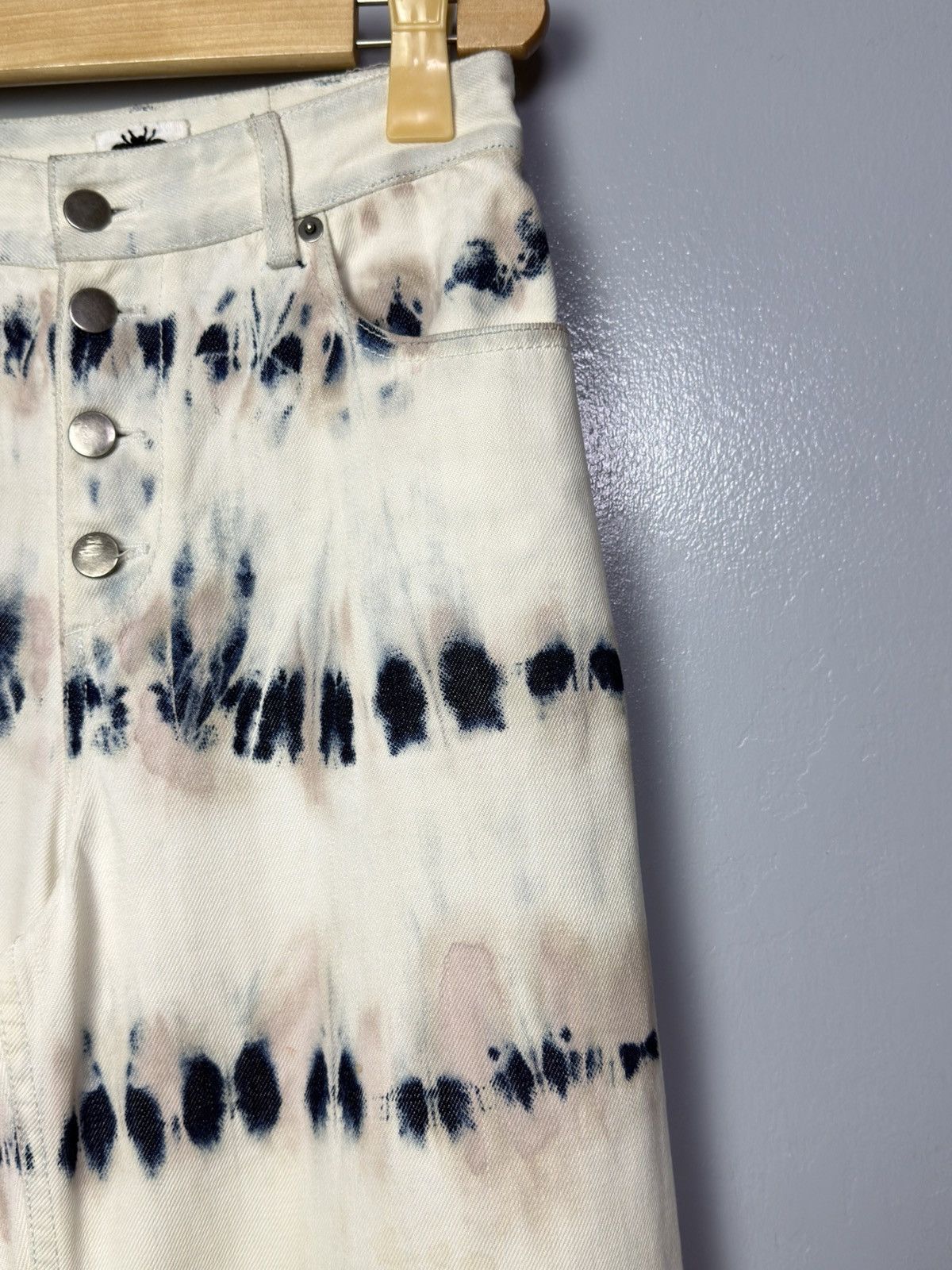 Dior Dior Tie Dye Denim Wide Leg Size 26" / US 2 / IT 38 - 4 Thumbnail