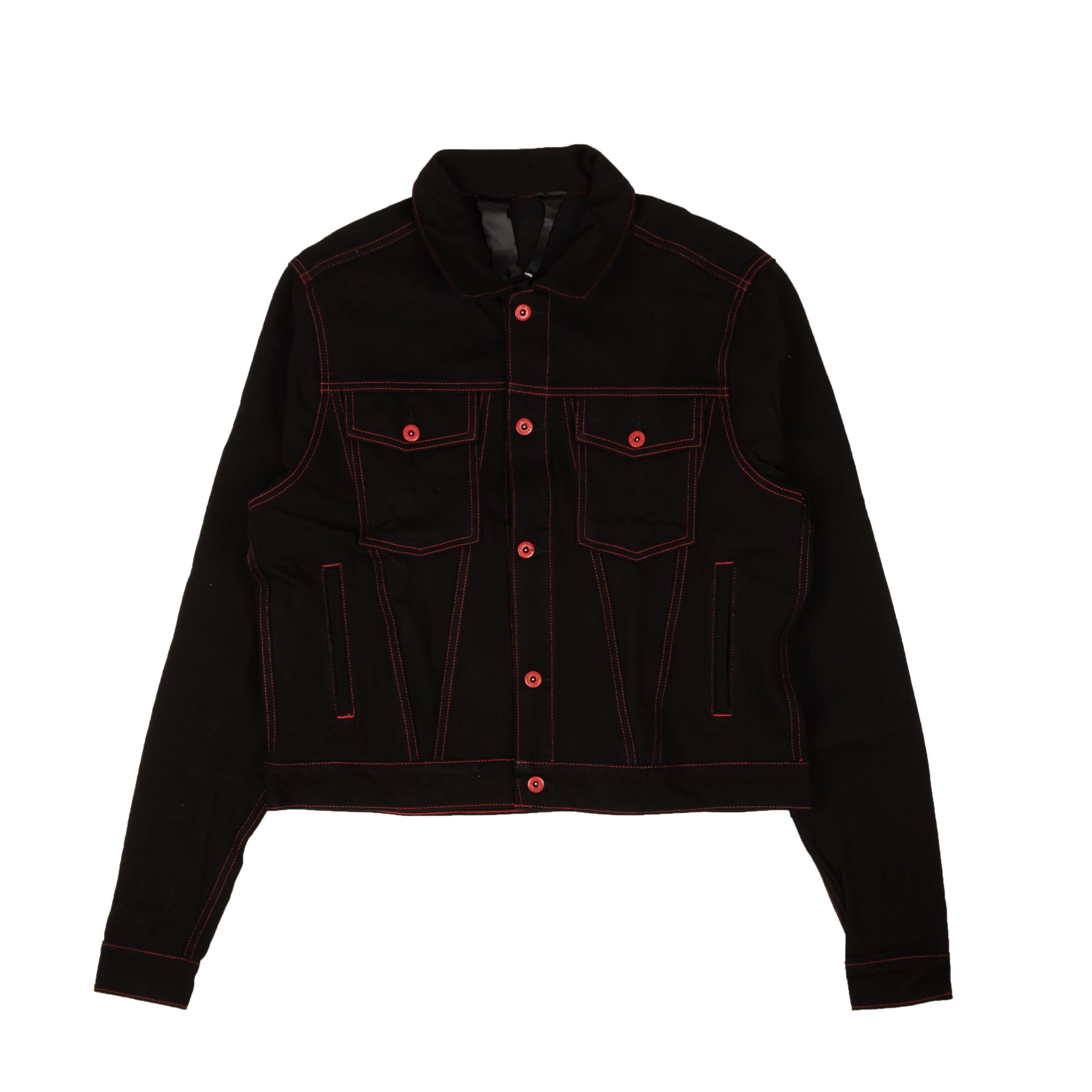 Black jean jacket vlone best sale