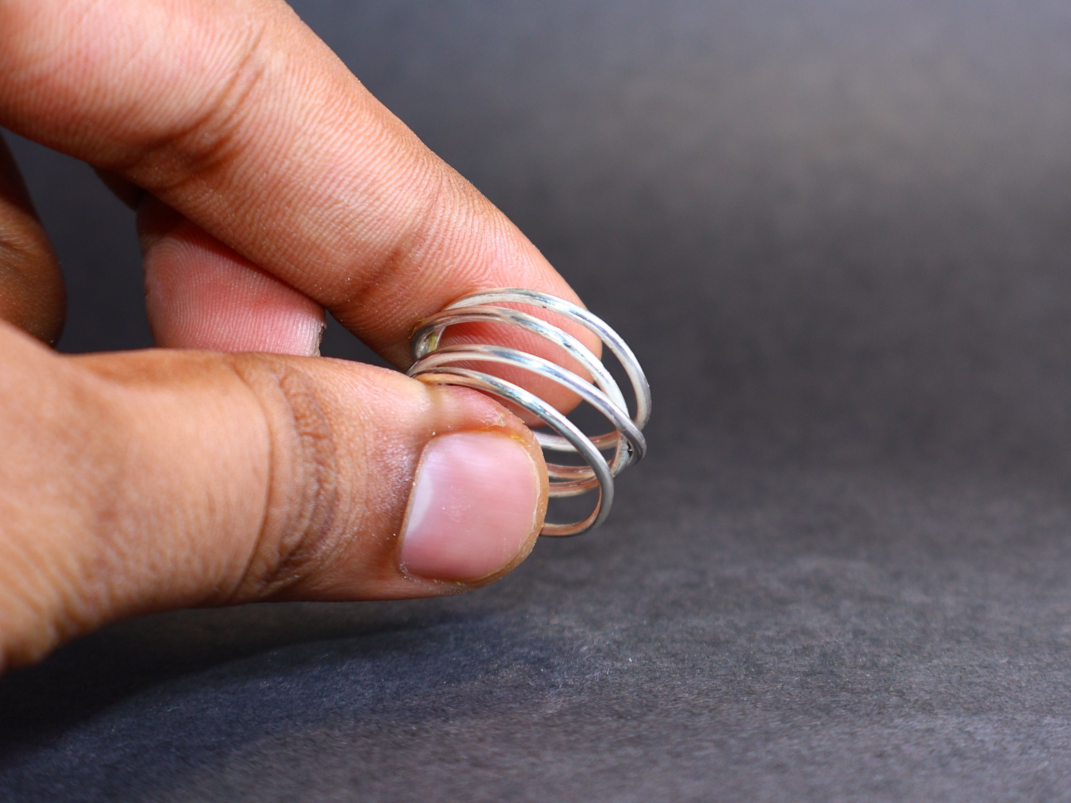 Handmade Rolling Ring, Rolling Band Ring, Handmade Sterling Silver, Size ONE SIZE - 5 Thumbnail