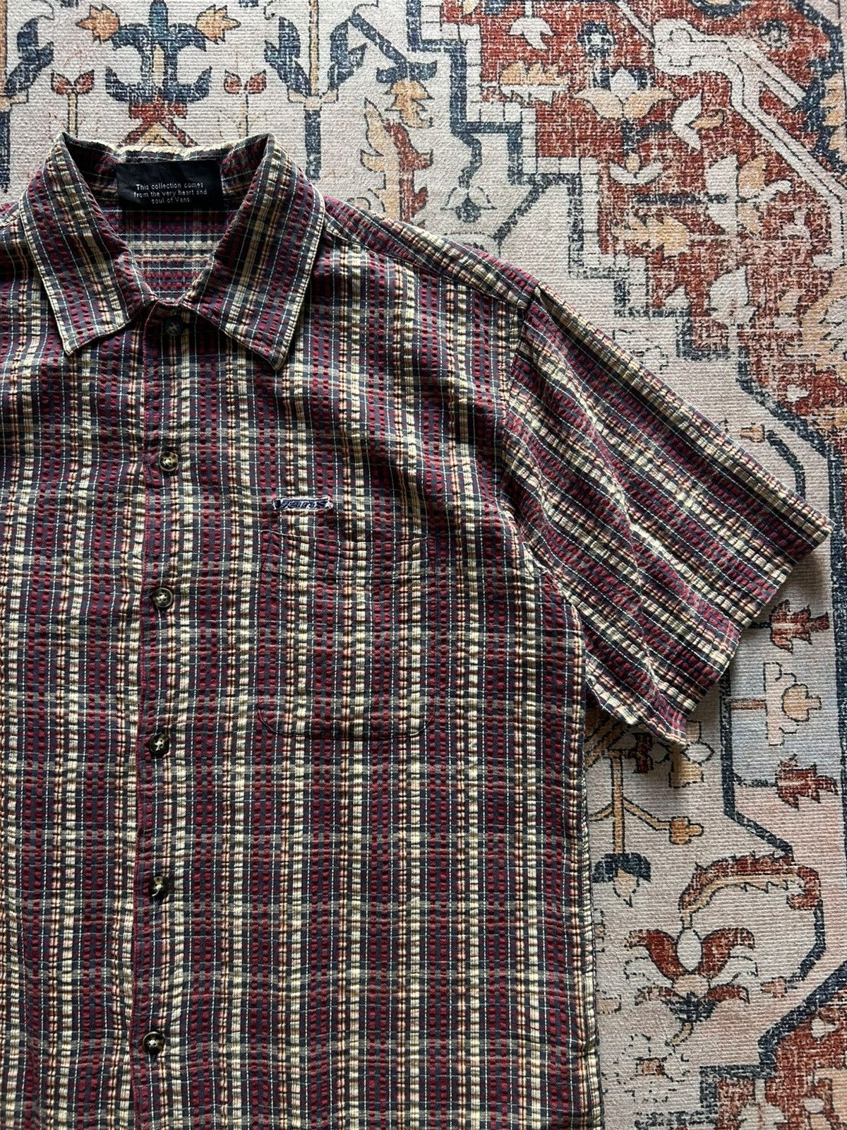 Vans 90s Vans Plaid shirt button up short sleeve Size US M / EU 48-50 / 2 - 2 Thumbnail