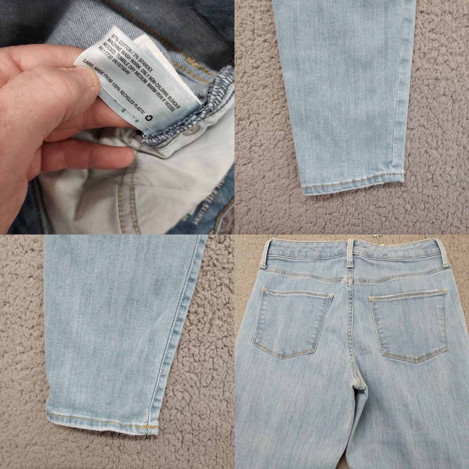 Vintage VINTAGE Universal Thread Jeans Womens Size 8/29R Blue Denim High Rise Skinny Size 30" / US 8 / IT 44 - 10 Thumbnail