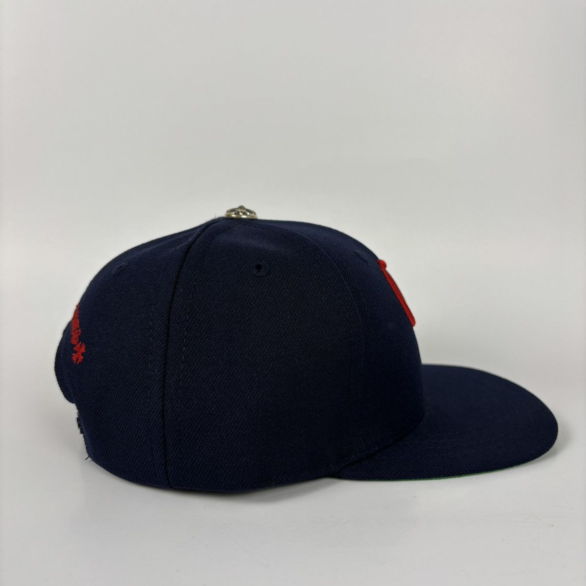 Chrome Hearts Chrome Hearts CH Baseball Hat Navy Red Size ONE SIZE - 4 Thumbnail