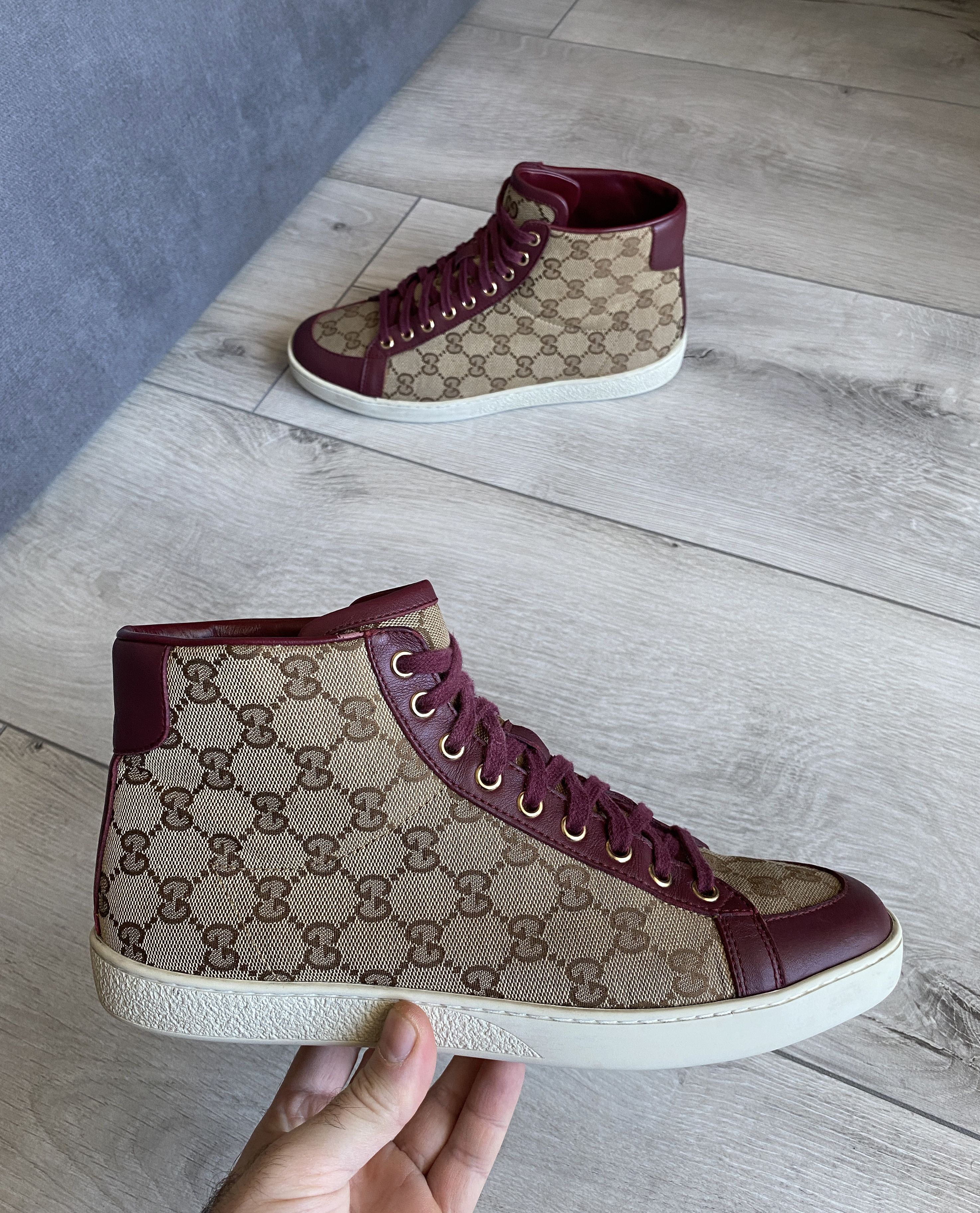 GUCCI Brooklyn high sneaker GG monogram
