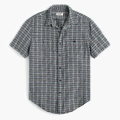 J.Crew Wallace & Barnes short-sleeve slubby twill workshirt Size US S / EU 44-46 / 1 - 7 Thumbnail