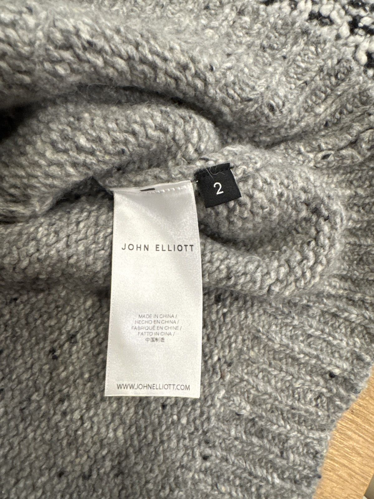 John Elliott John Elliott Knit Distressed Patchwork Hoodie M Size US M / EU 48-50 / 2 - 5 Thumbnail