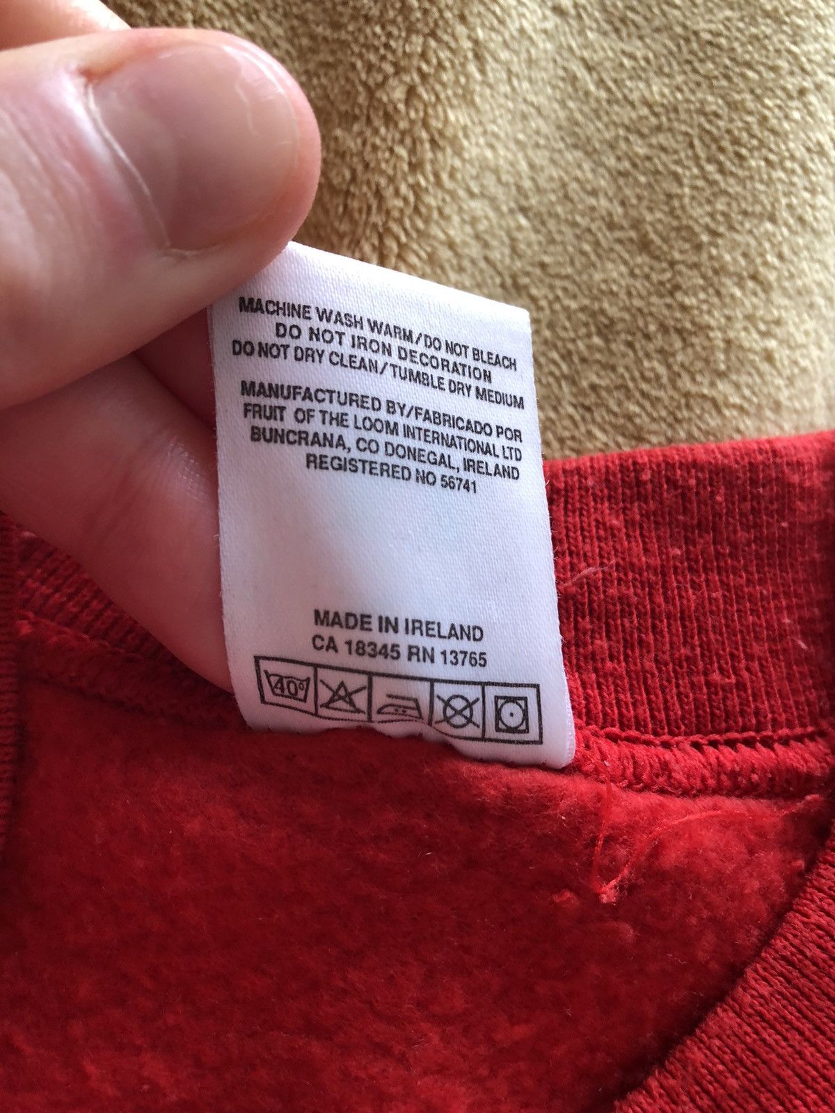 Fruit Of The Loom × Vintage RARE FRUIT OF THE LOOM VINTAGE CLASSIC CREWNECK SWEATSHIRT Size US XL / EU 56 / 4 - 4 Thumbnail