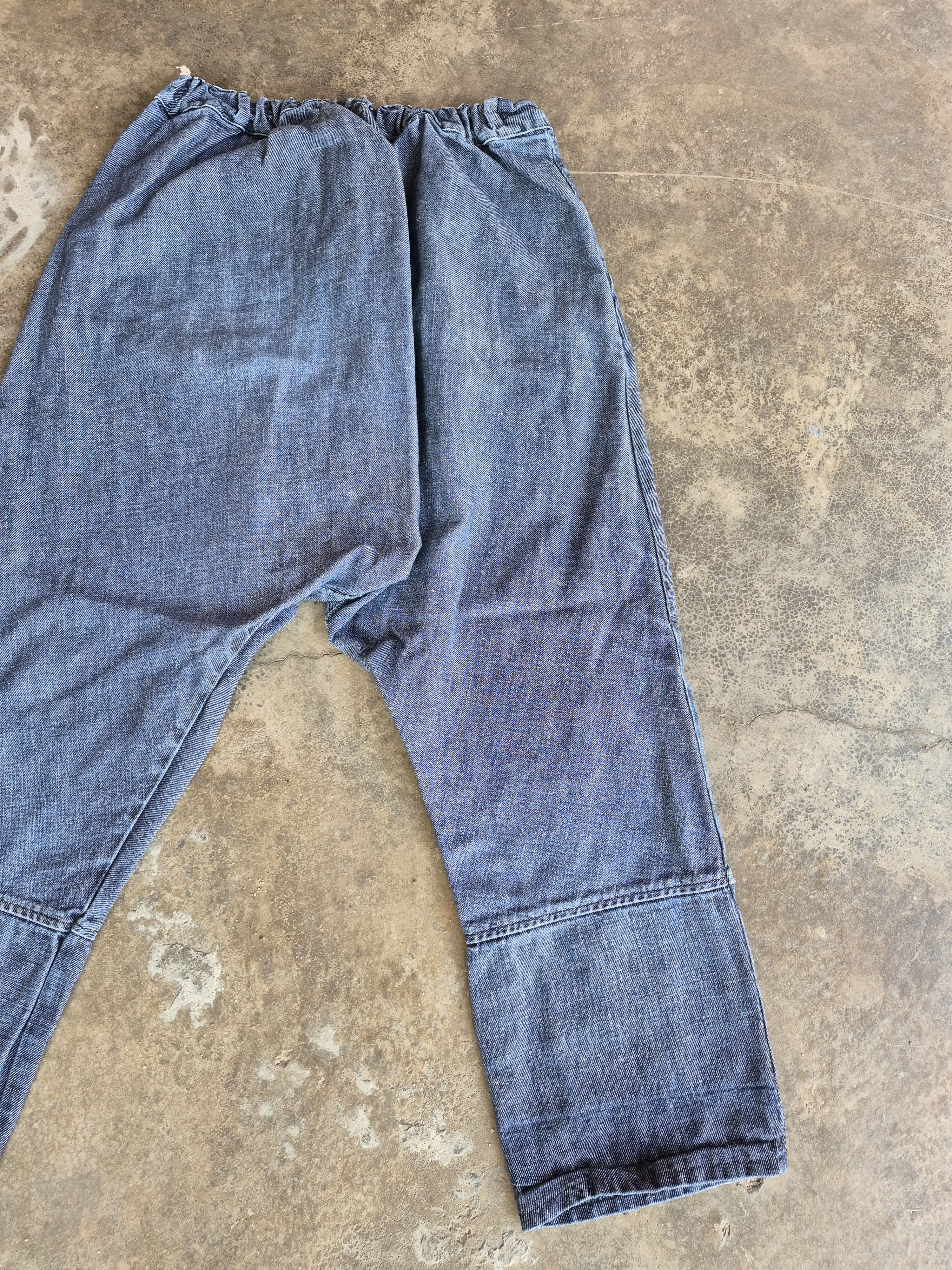Japanese Brand 🔥 Japanese Brand Designer Long Crotch Denim Linen Pants Size US 28 / EU 44 - 7 Thumbnail