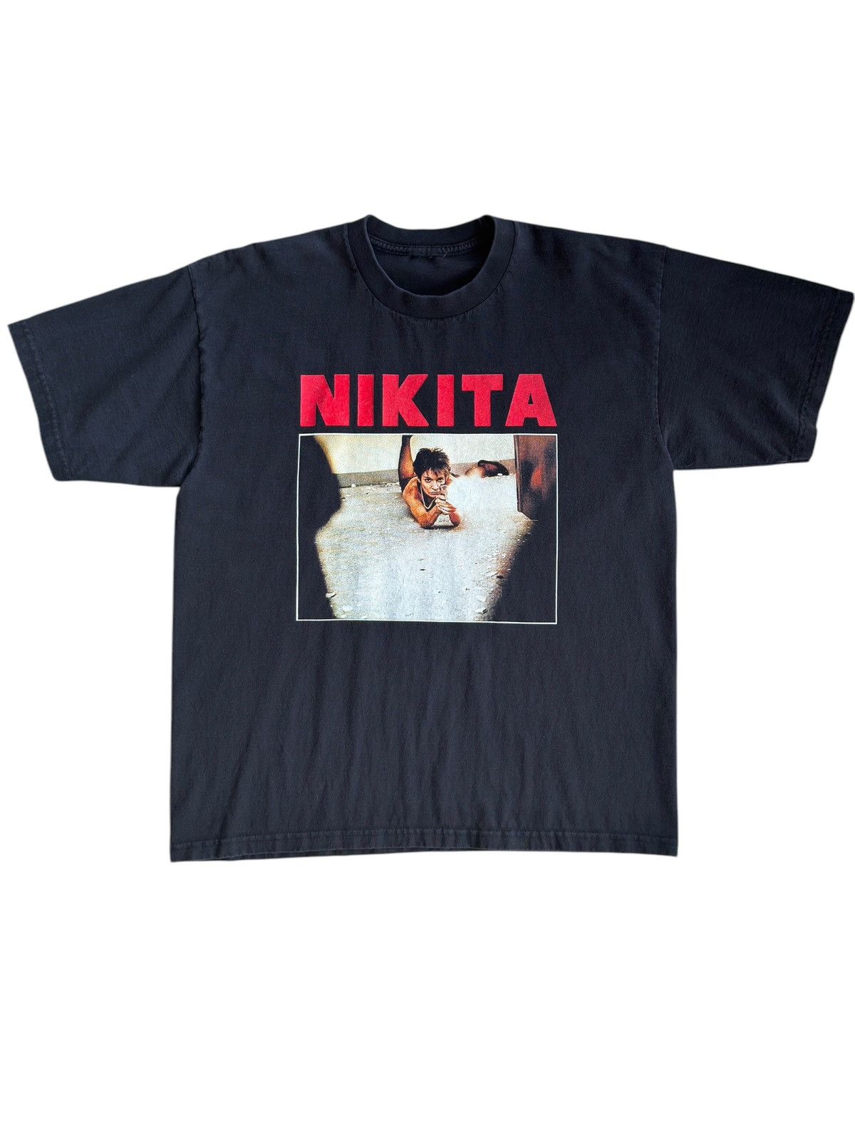 Other RARE Vintage 90s Nikita Film Tee Shirt Size US XL / EU 56 / 4 - 1 Thumbnail