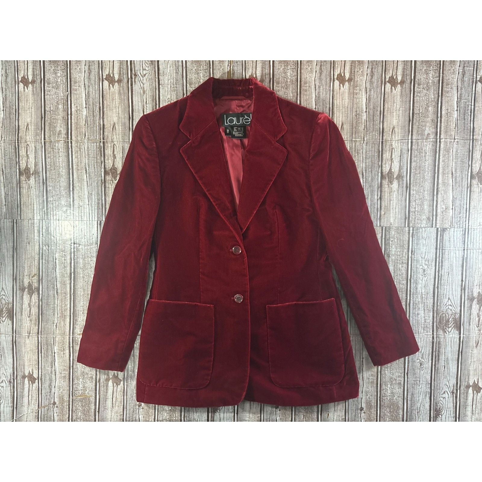 Escada Laurel by Escada Velvet Jacket size 38 color burgundy made i Size XS / US 0-2 / IT 36-38 - 1 Thumbnail