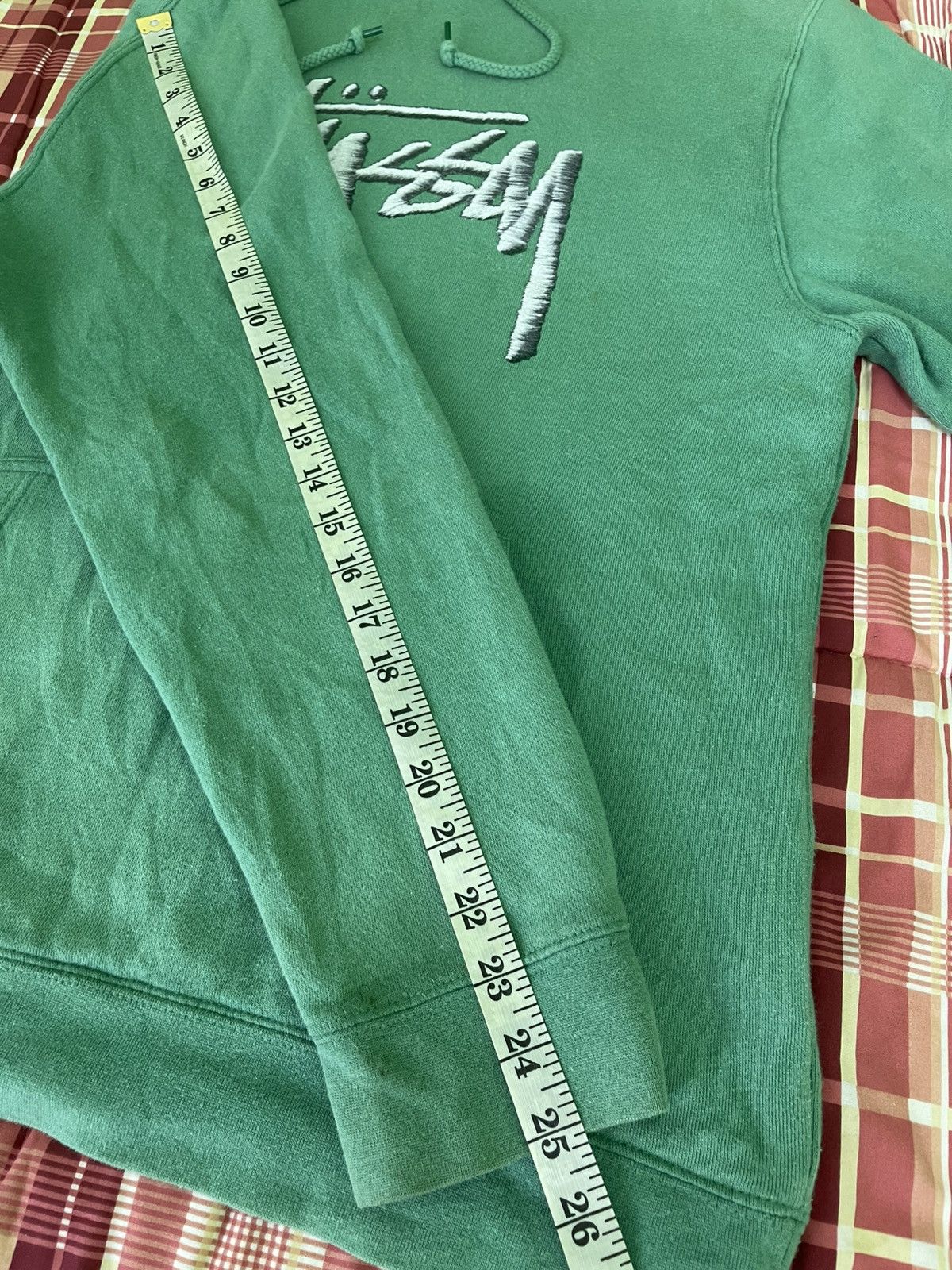 Stussy Vintage Stussy Big Stock Hoodie Pale Dark Green Size US M / EU 48-50 / 2 - 10 Thumbnail