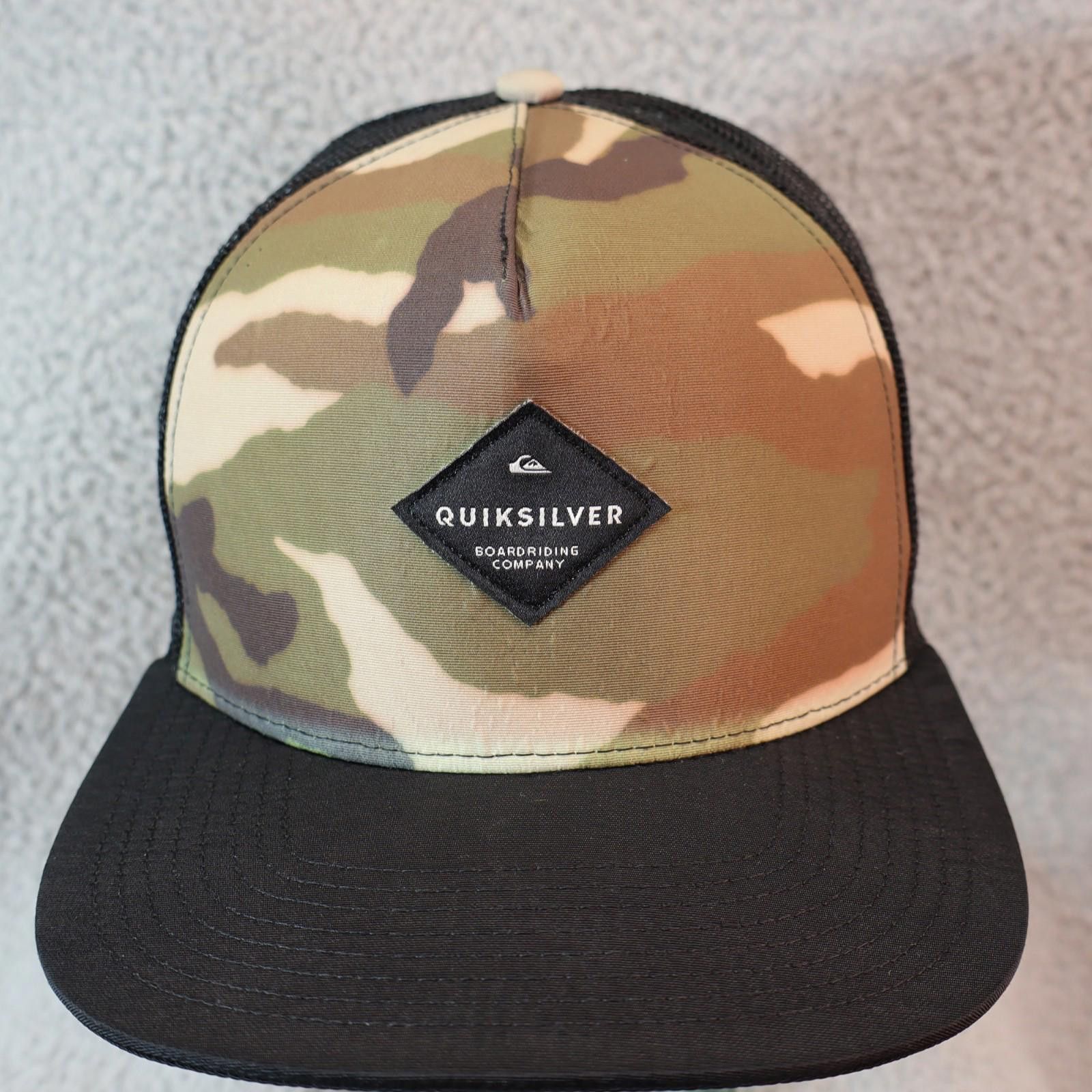 Quiksilver Quiksilver Trucker Hat Camo Snapback OS Surf Skate Mesh Size ONE SIZE - 1 Thumbnail