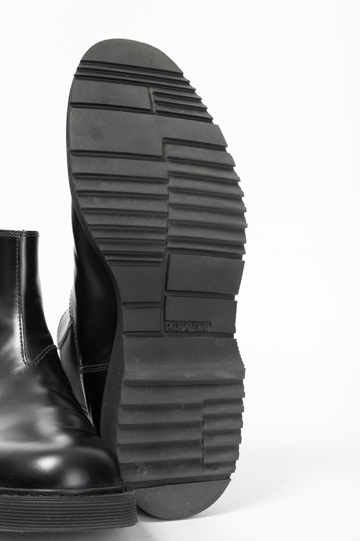 Prada Prada Black Leather Chelsea Ankle Boots Size US 9 / EU 42 - 5 Thumbnail
