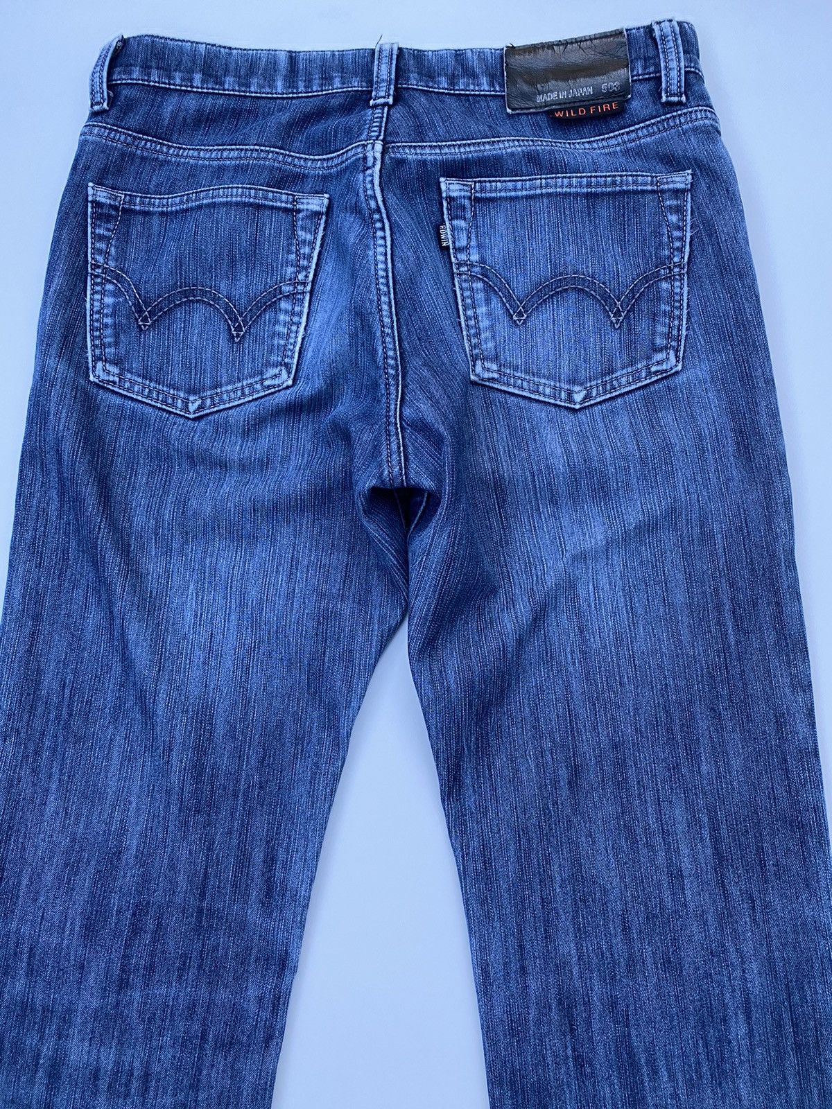 Edwin × Vintage Vintage Edwin Blue Distressed Denim Size US 33 - 4 Thumbnail