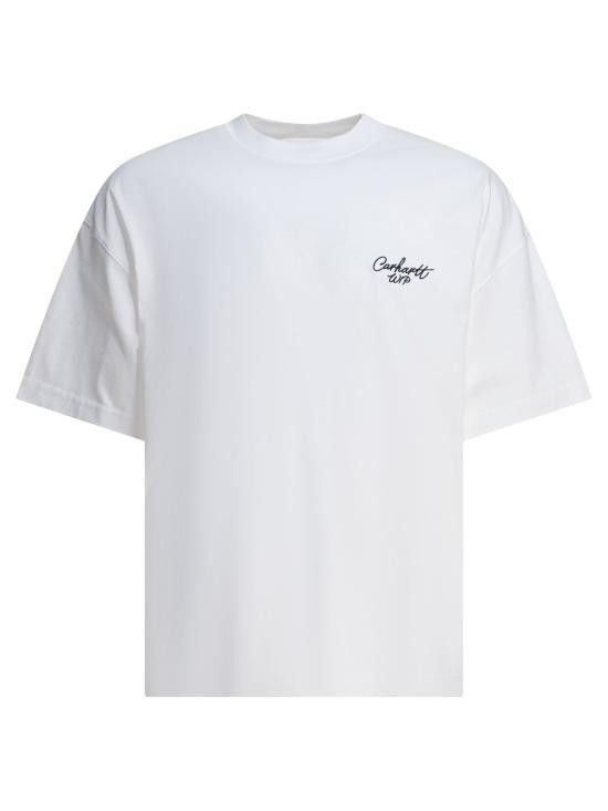 Tシャツ・カットソー CARHARTT WIP Men T-shirt White I033828 2QSXX Carhartt WIP Pocket Heart T-Shirt in Off White | SVD
