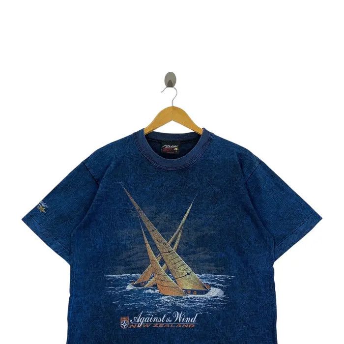 Vintage Vintage SIMPLY WILD! NEW ZEALAND Sailing AOP Tee Shirt Size US M / EU 48-50 / 2 - 2 Thumbnail