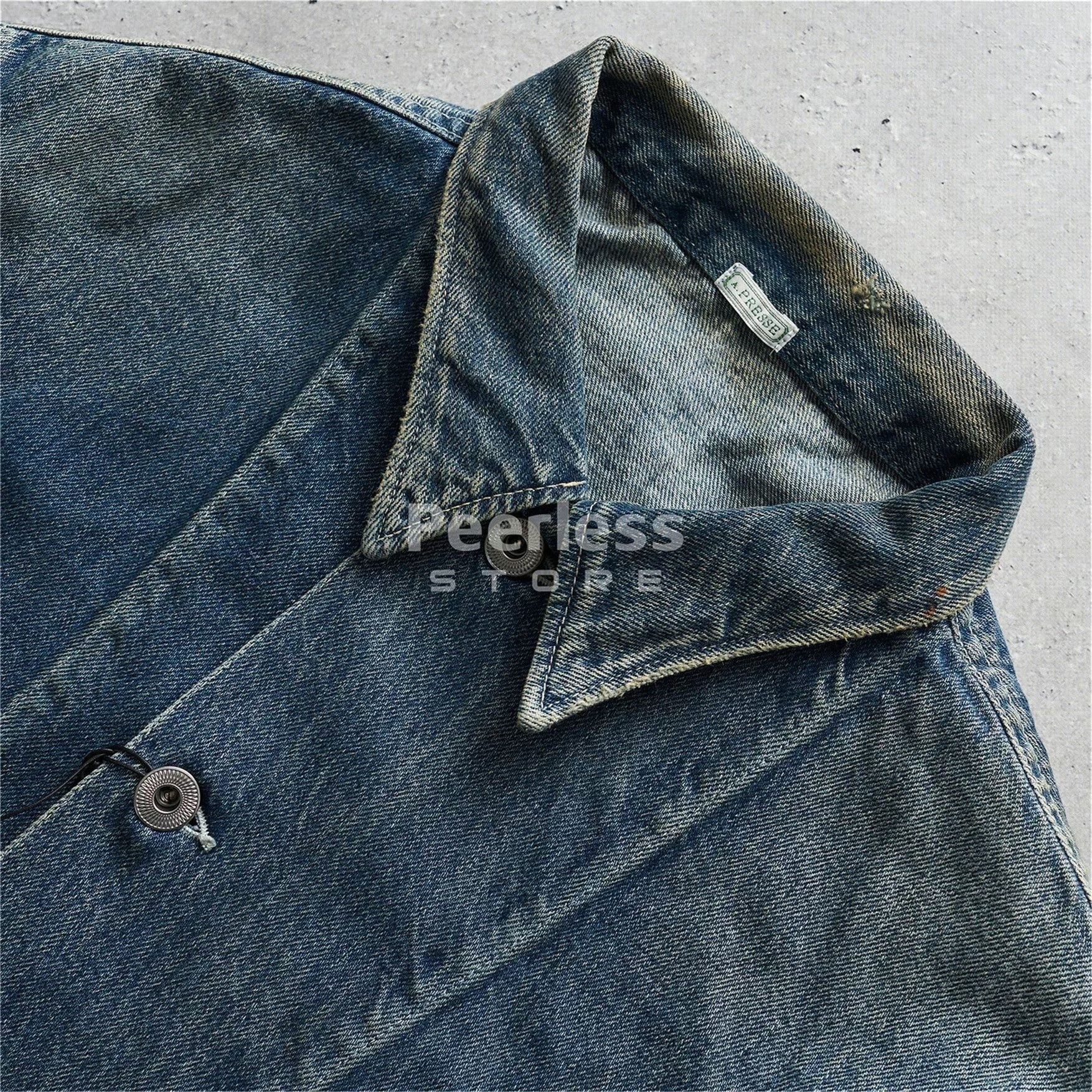 A.PRESSE A.PRESSE US Army Vintage Denim Jacket Size US XL / EU 56 / 4 - 3 Thumbnail