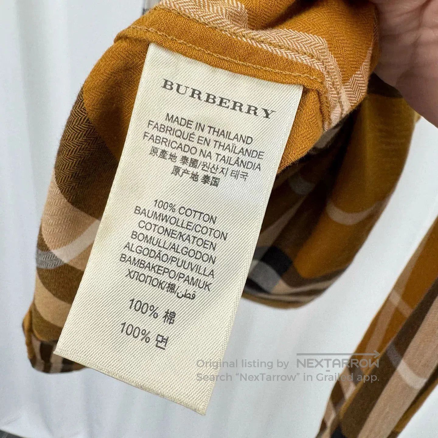 Burberry burberry classic check shirt in brown. Size US XL / EU 56 / 4 - 6 Thumbnail