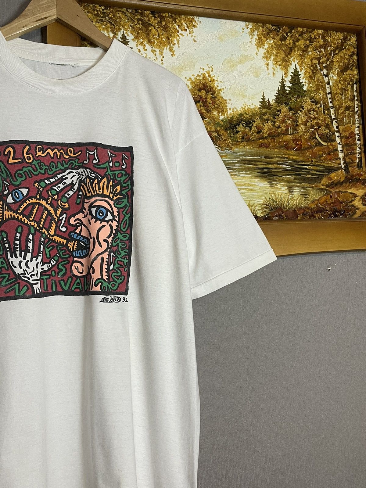 Vintage Vintage 1992 Robert Combas Jazz Festival T-shirt Rare Size US XL / EU 56 / 4 - 4 Thumbnail