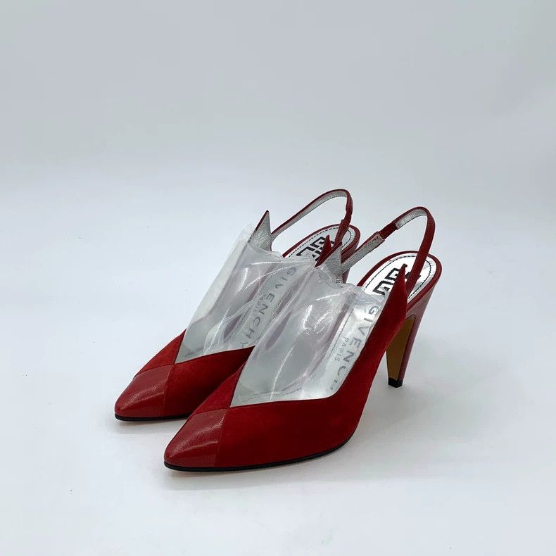 Givenchy Givenchy Size 36 Red Pointed Heels Size US 5.5 / IT 35.5 - 1 Thumbnail