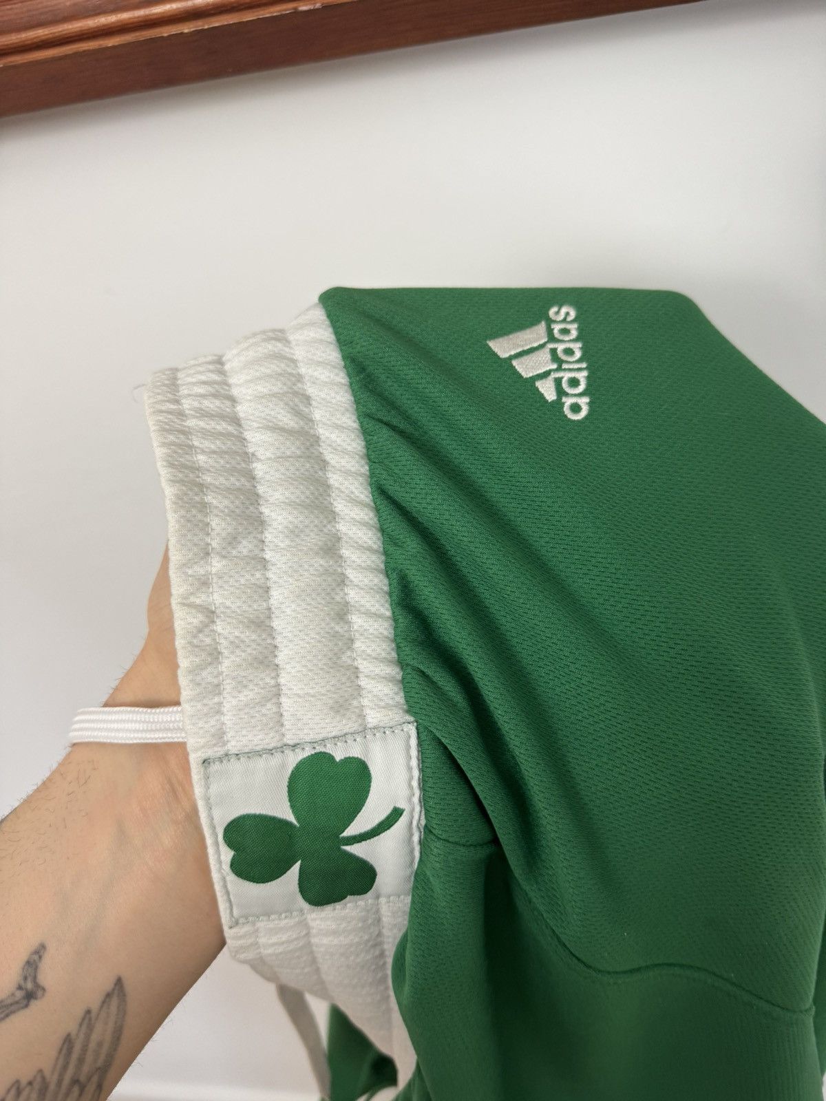 NBA Boston Celtics Adidas NBA Shorts Basketball Green 2012 rare Size US 32 / EU 48 - 3 Thumbnail