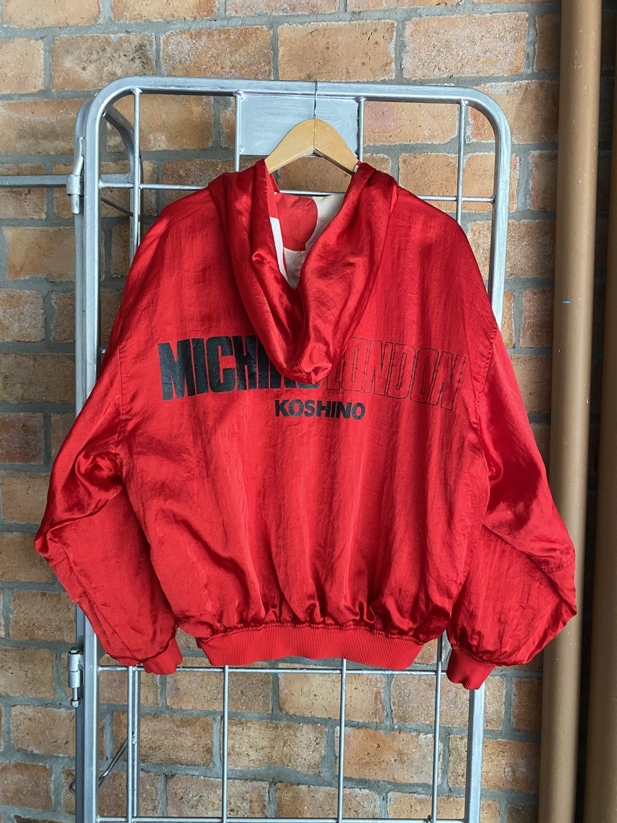 MICHIKO Red Reversible Hoodie Jacket