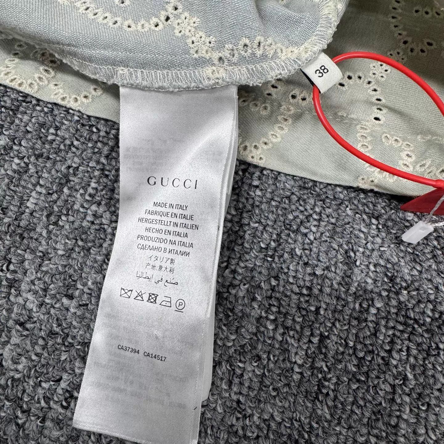 Gucci Gucci Gradient Double G Lace-embroidered Mid-Sleeve Top 38 Size XS / US 0-2 / IT 36-38 - 6 Thumbnail