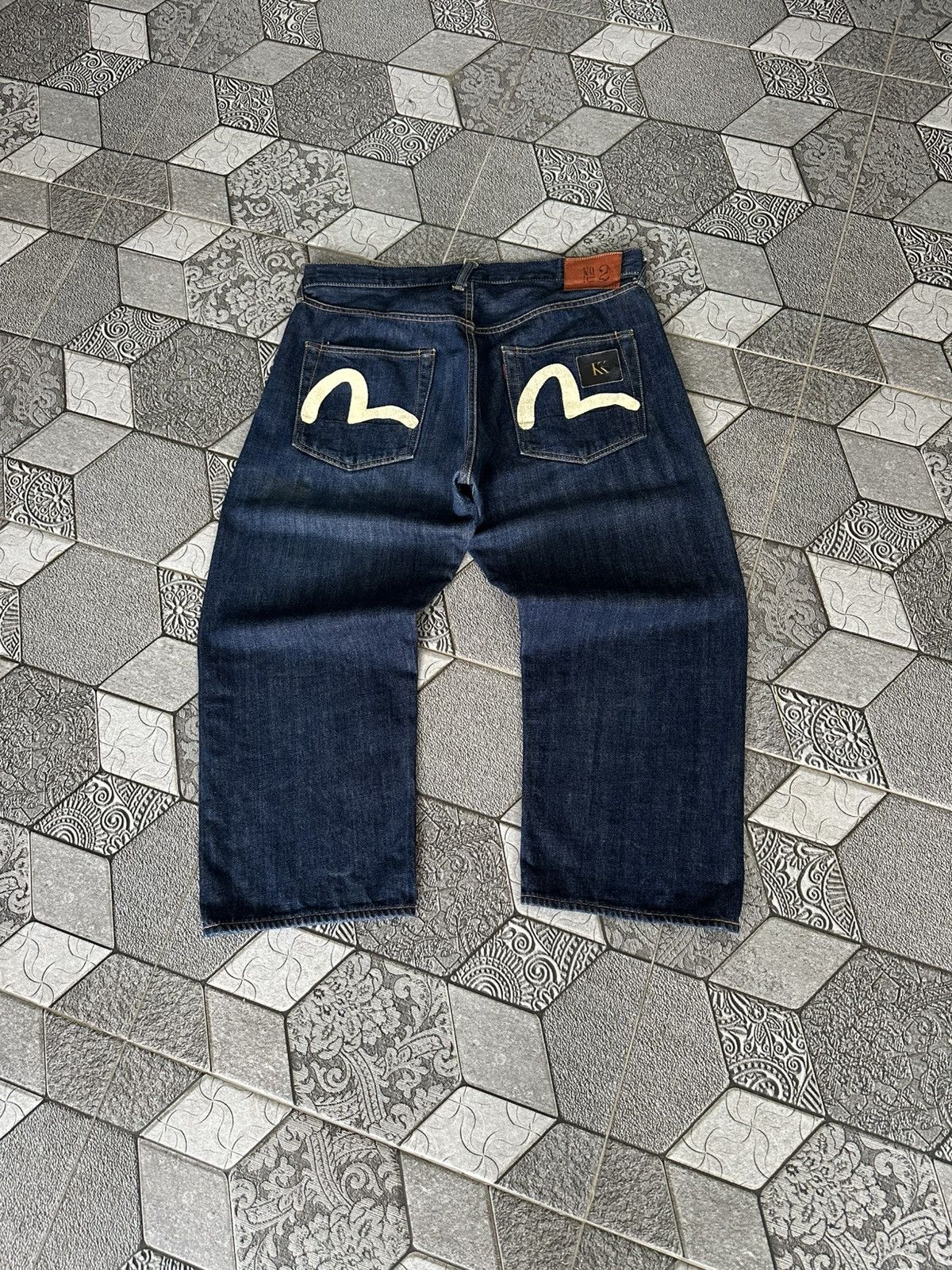 EVISU NO 2 LOT 2000 WHITE SEAGULL SELVEDGE DENIM